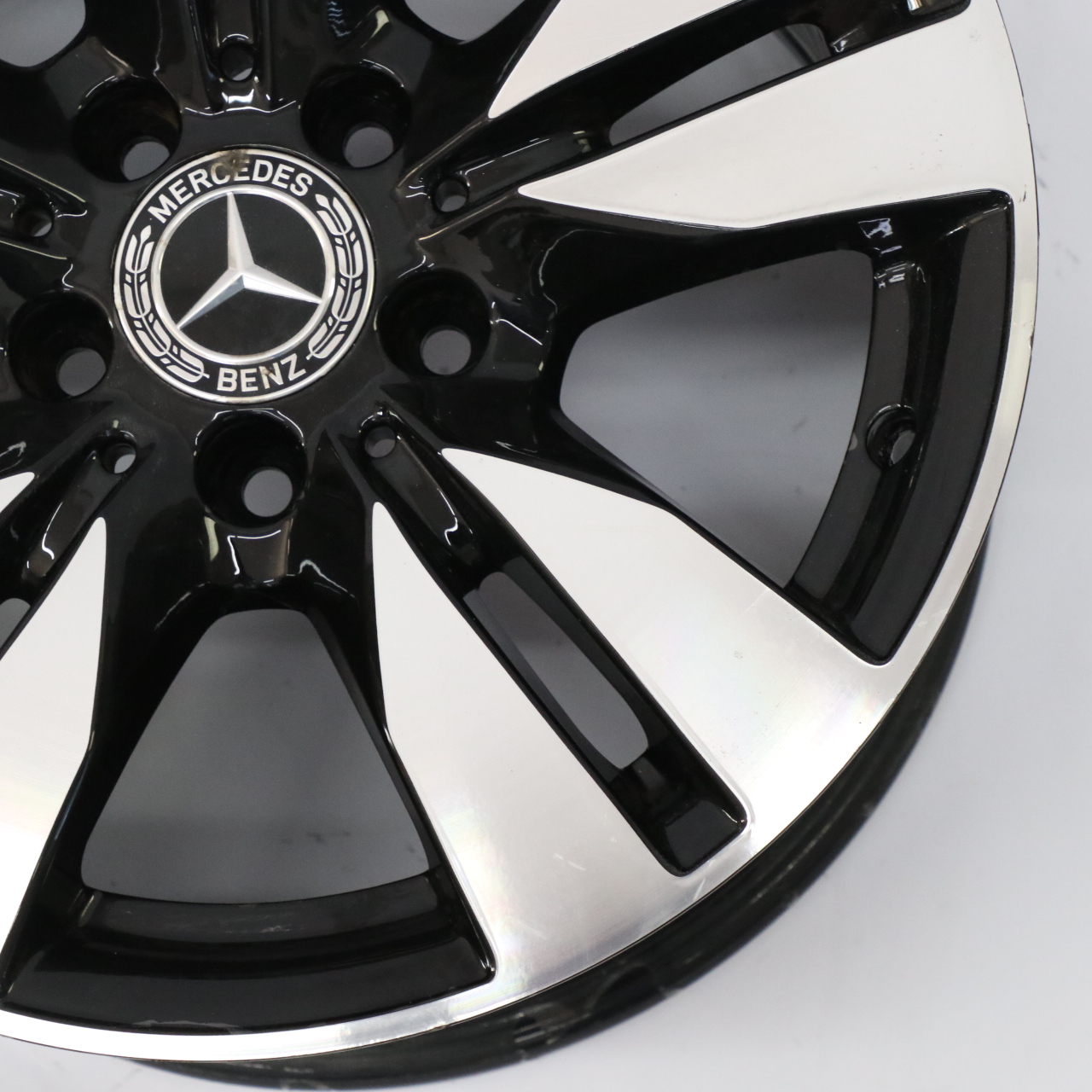 Mercedes W212 Schwarz Leicht metall felge 5-Doppel speiche 16" 8J A2124010202