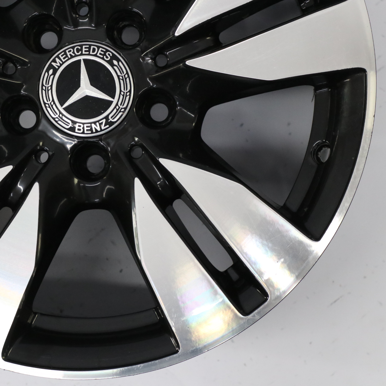 Mercedes W212 Schwarz Leicht metall felge 5-Doppel speiche 16" 8J A2124010202