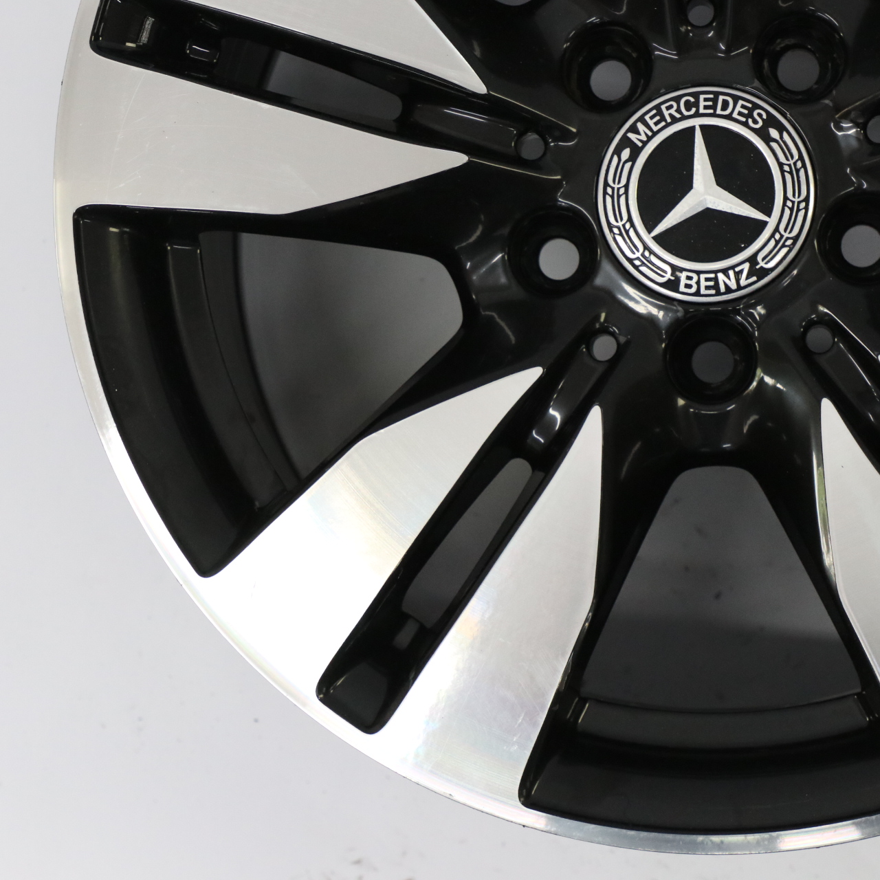 Mercedes W212 Schwarz Leicht metall felge 5-Doppel speiche 16" 8J A2124010202