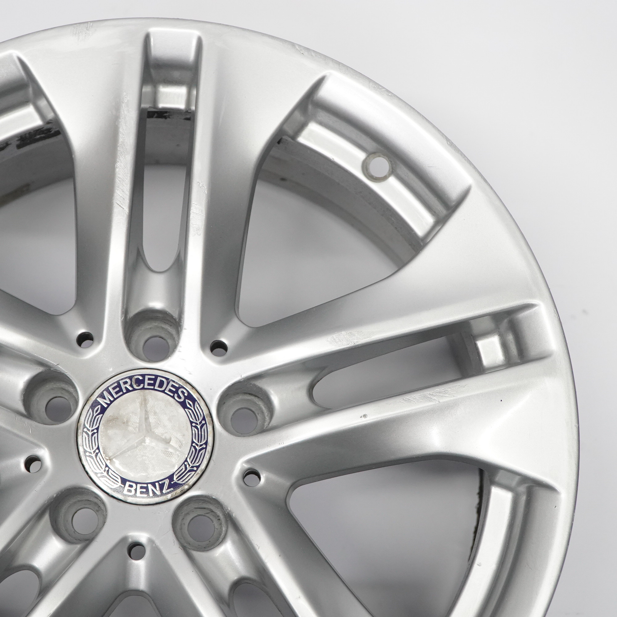 Mercedes W212 Silber Leichtmetallfelge 5-Doppelspeiche 17" ET:48 8J A2124010902