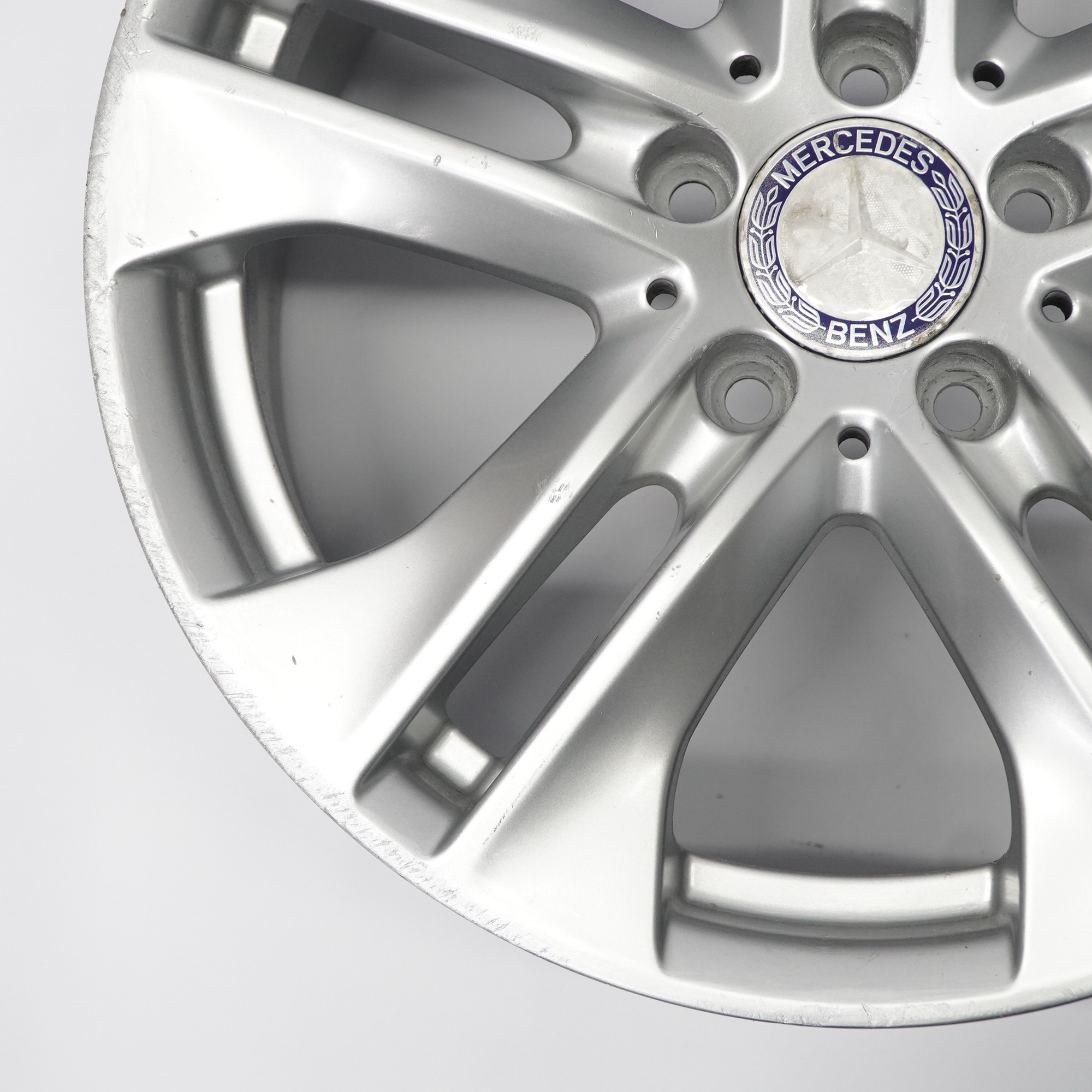 Mercedes W212 Silber Leichtmetallfelge 5-Doppelspeiche 17" ET:48 8J A2124010902