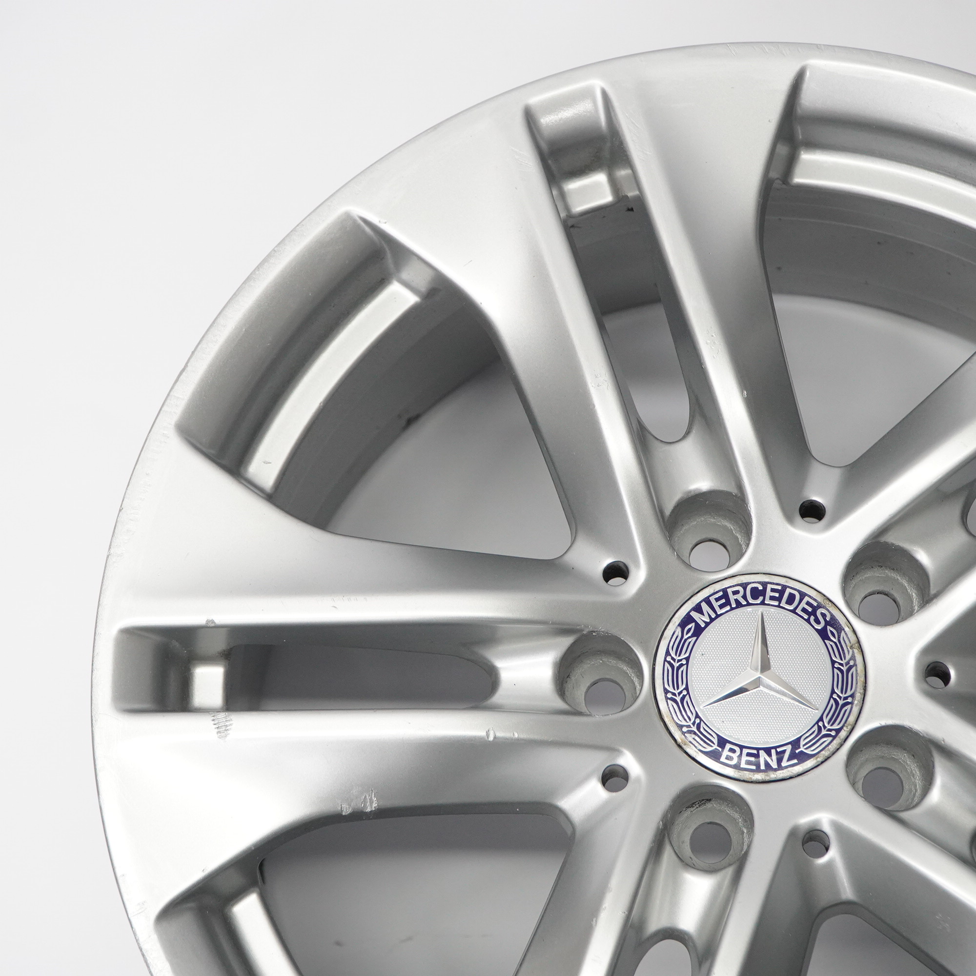 Mercedes W212 Silber Leichtmetallfelge 5-Doppelspeiche 17" ET:48 8J A2124010902