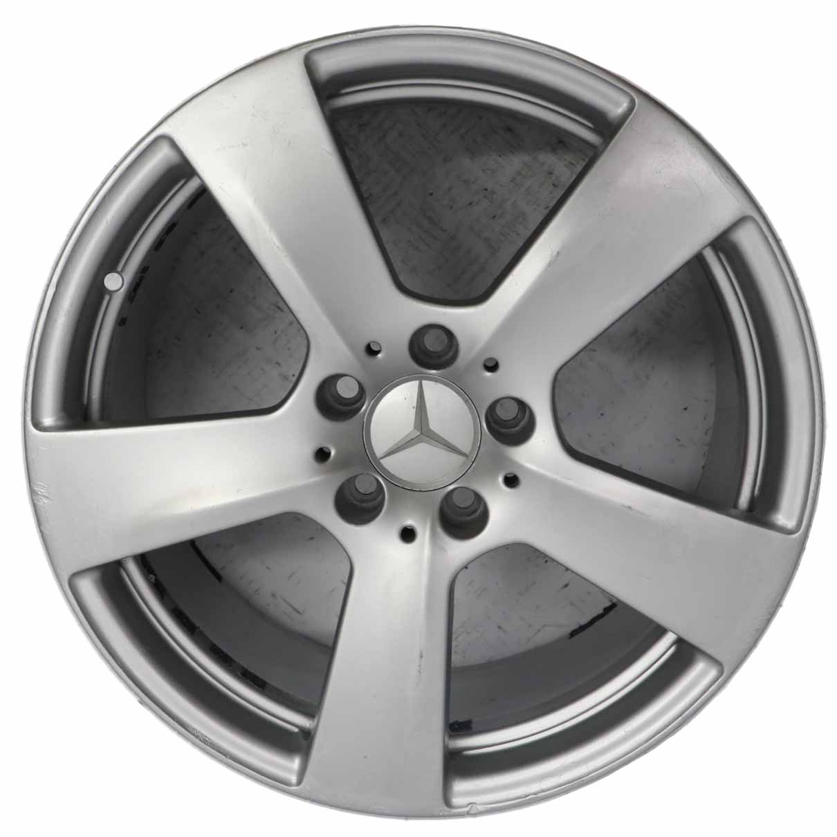 Mercedes W212 essieu arriere jante en alliage argente 18" ET:54 9J A2124011402