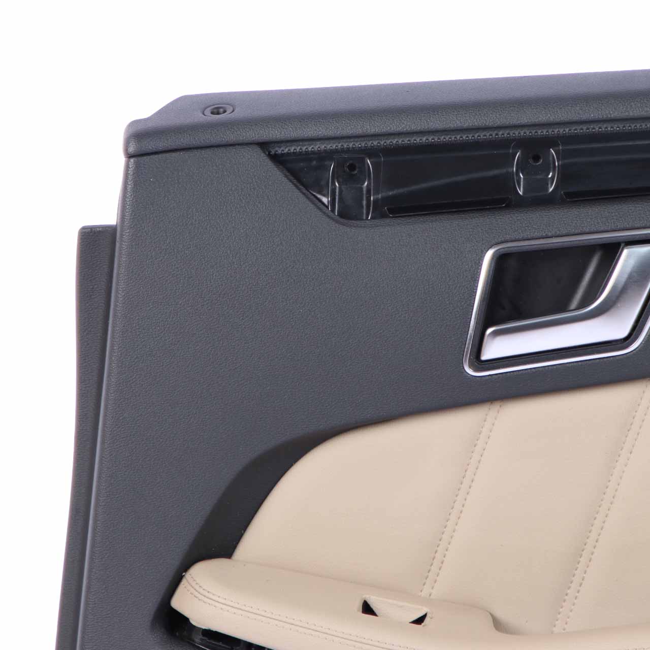 Mercedes W212 Türkarte hinten rechts Trim Panel Schwarz Beige Leder Nappa