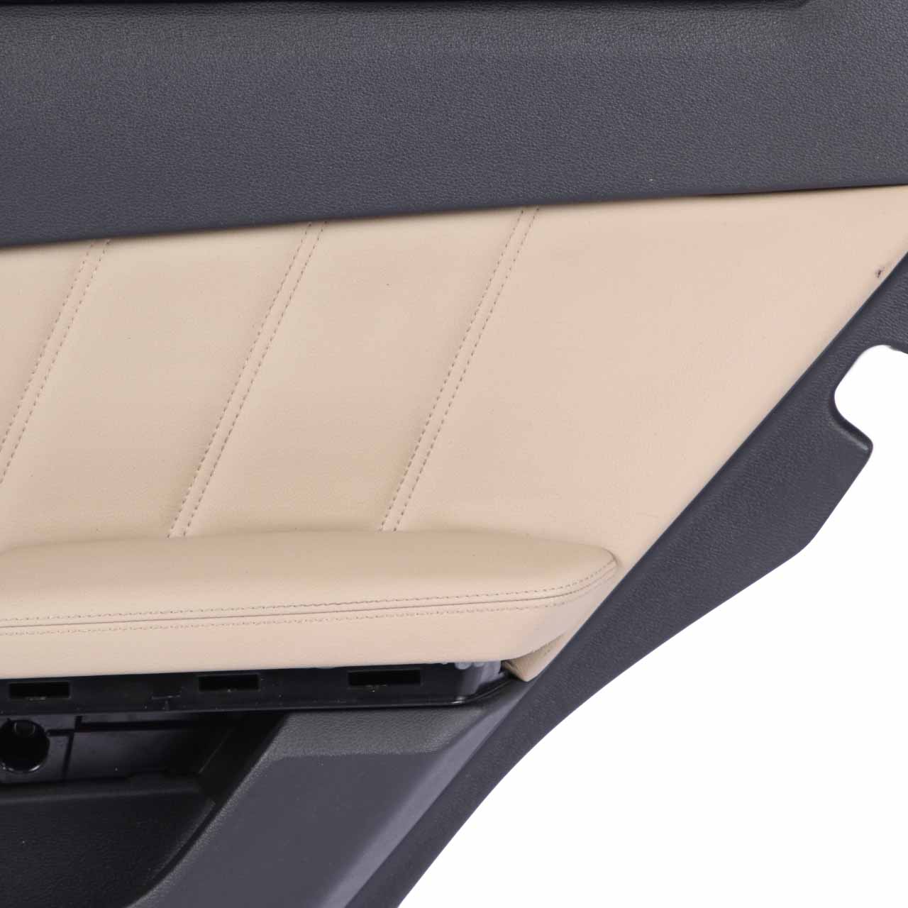 Mercedes W212 Türkarte hinten rechts Trim Panel Schwarz Beige Leder Nappa