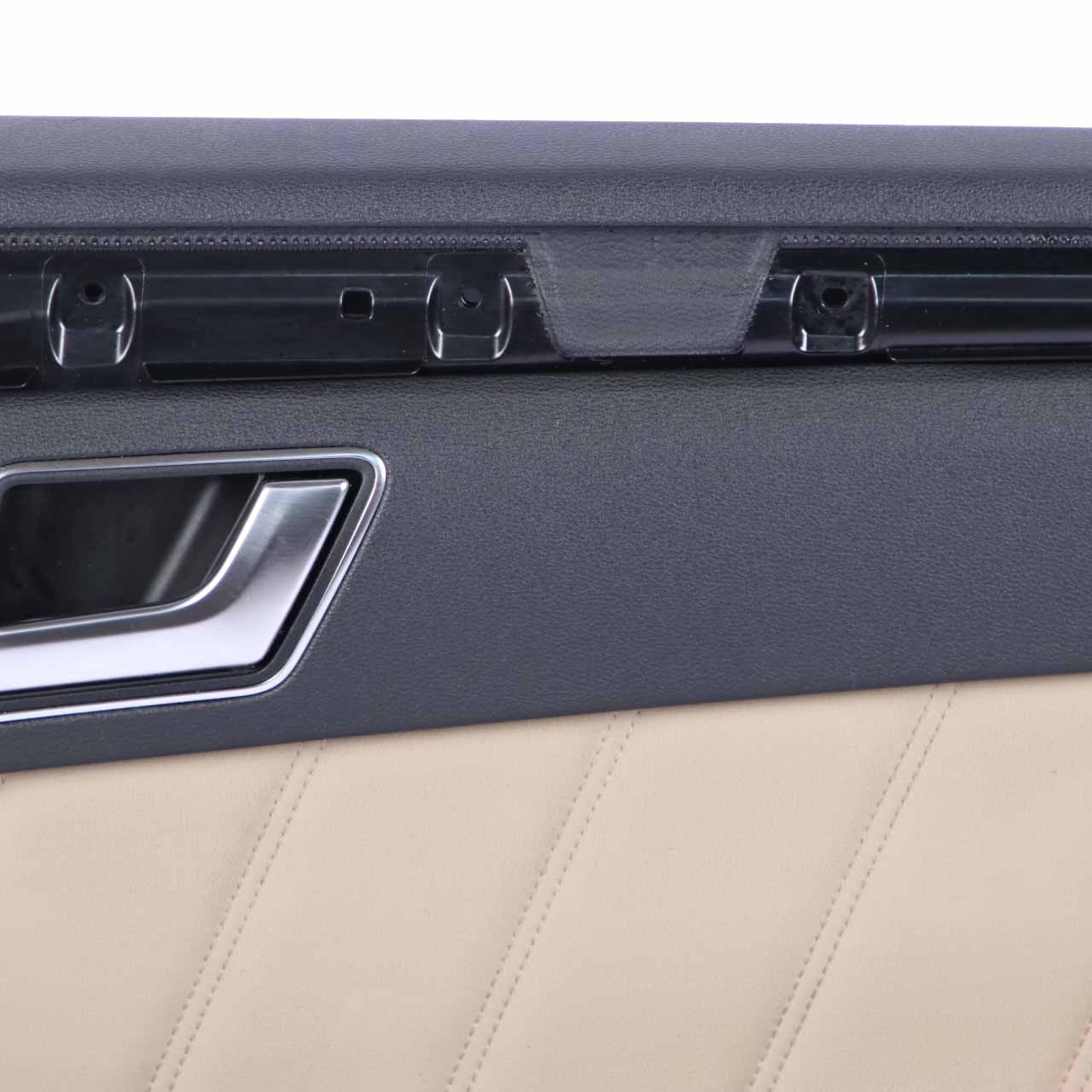 Mercedes W212 Türkarte hinten rechts Trim Panel Schwarz Beige Leder Nappa