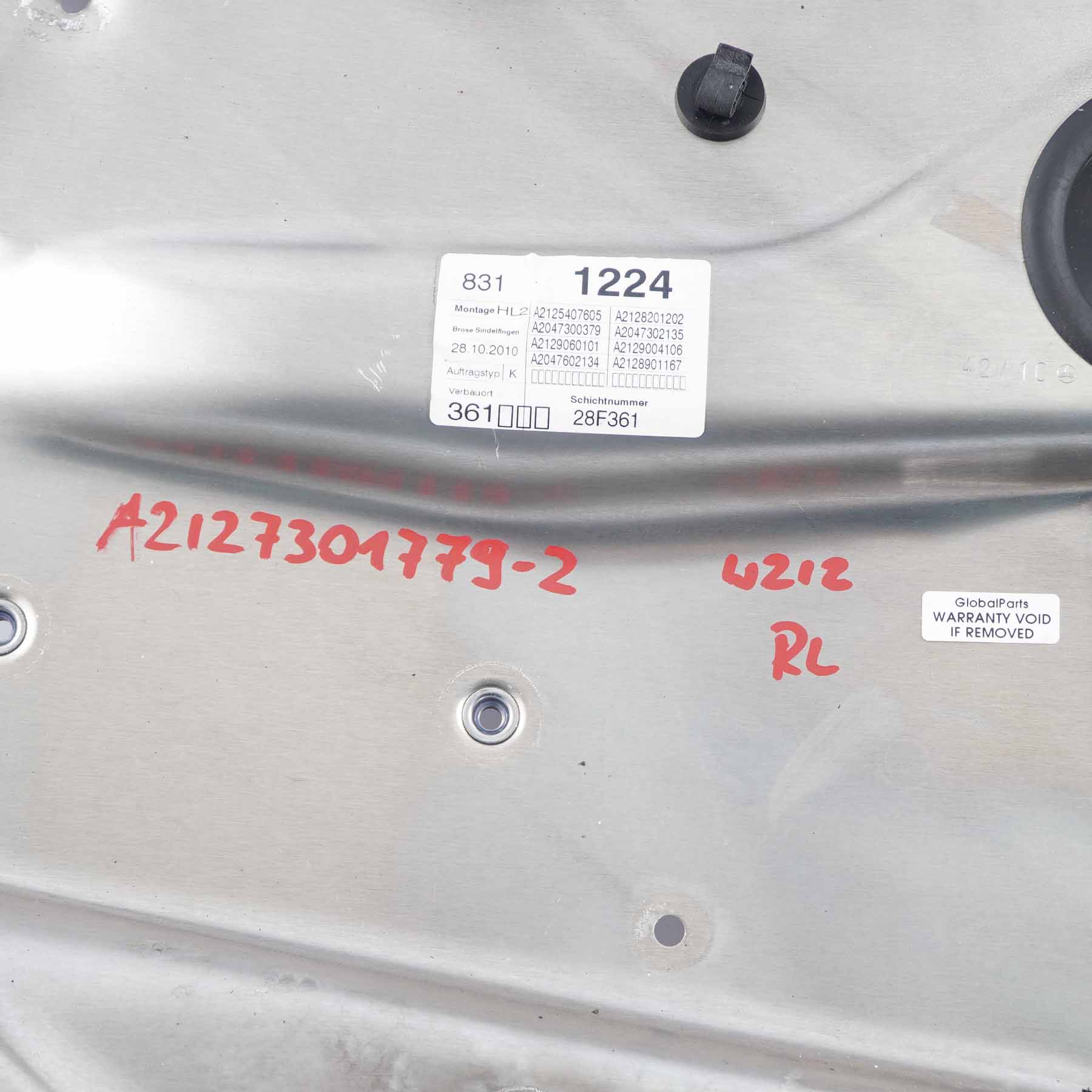 Mercedes W204 W212 Tür Hinten Links Fensterheber Motor A2127301779