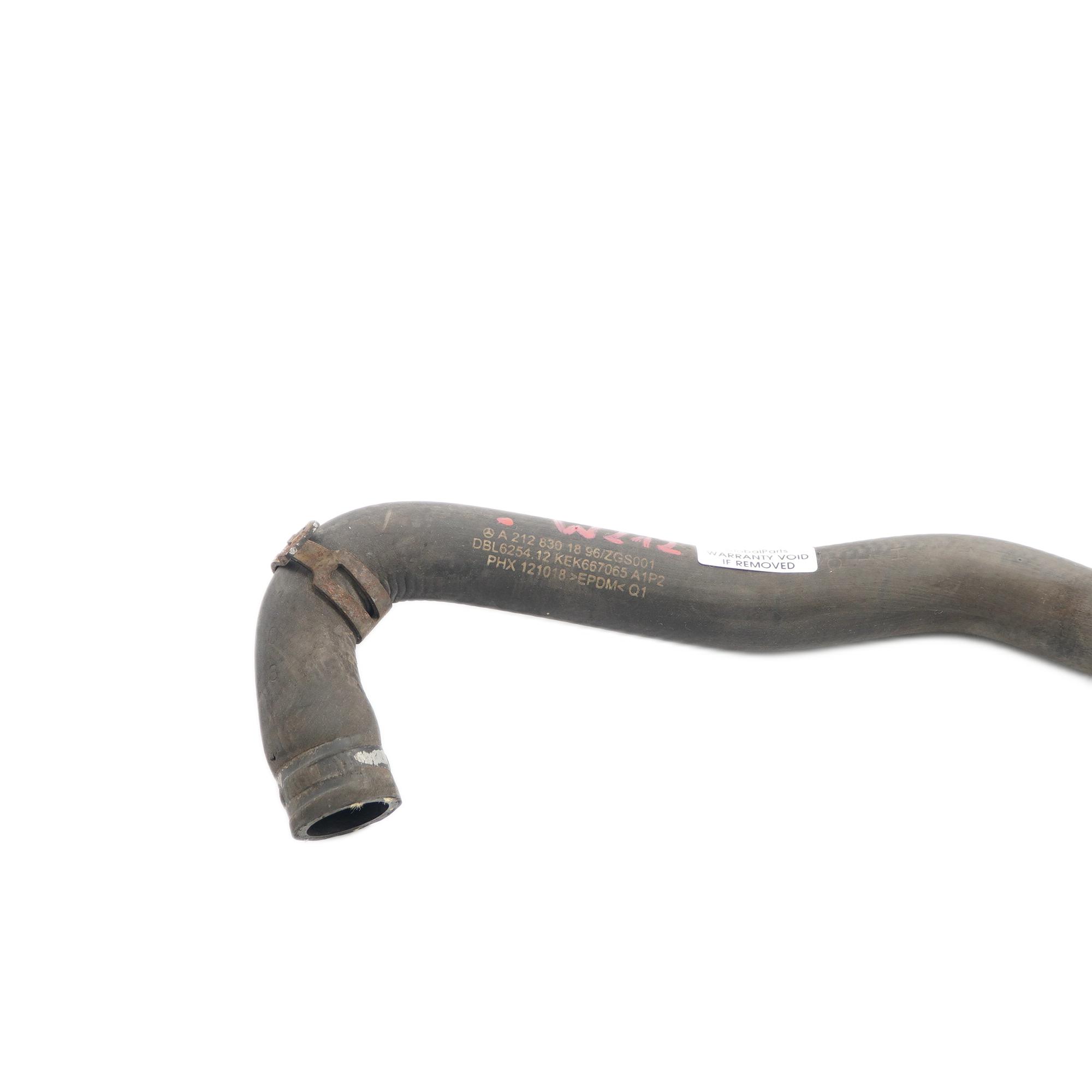 Water Pipe Mercedes W212 Engine Cooling Coolant Hose Line A2128301896