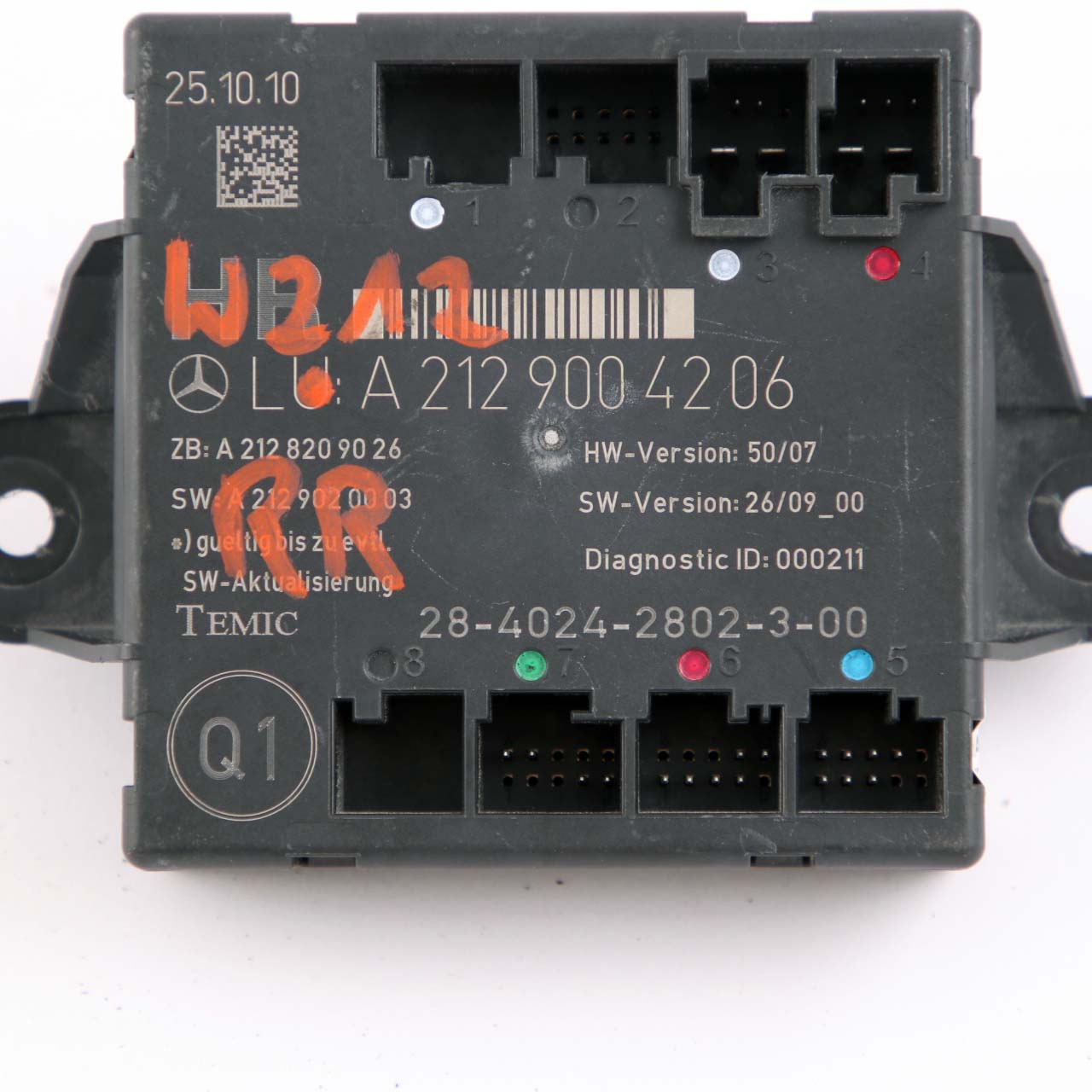 Türmodul Mercedes W212 E-Klasse Hinten Rechts O/S Steuergerät A2129004206