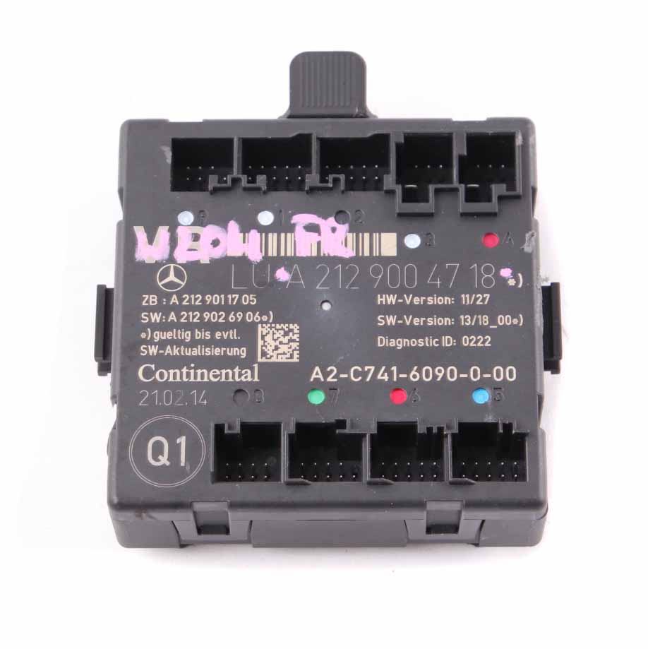 Door Module Mercedes W212 Front Right O/S Control Unit Module A2129004718