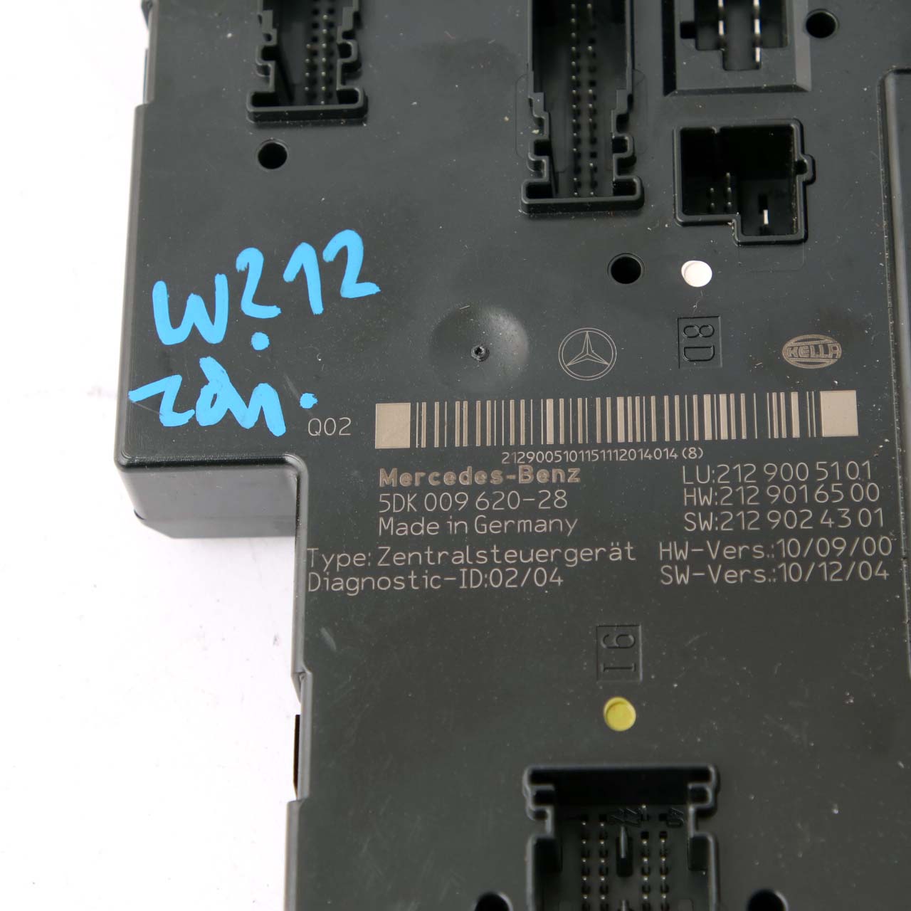 Sicherungskasten Mercedes W212 Rückseite SAM Relay Steuermodul A2129005101