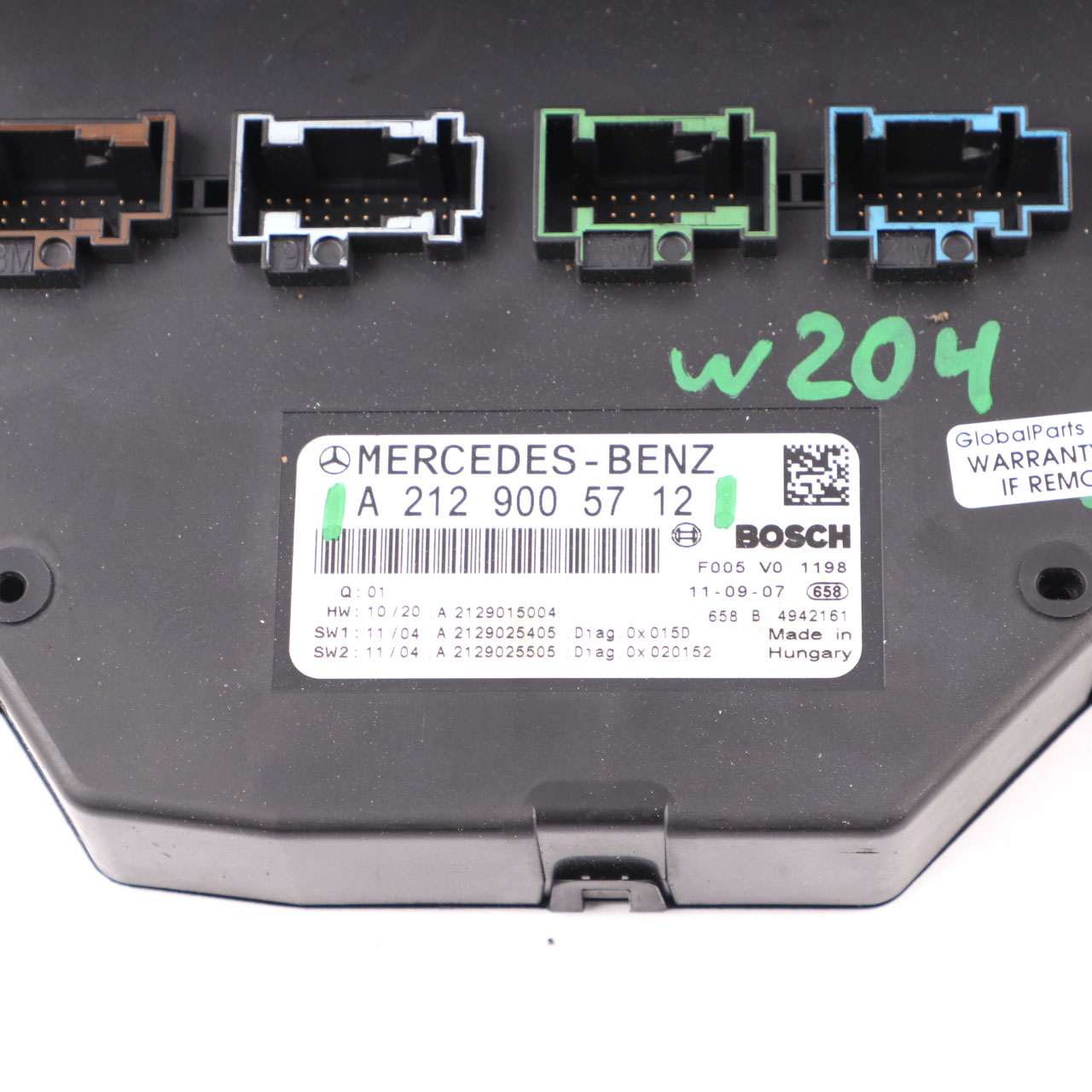 Mercedes W204 vorne Sicherungskasten Relais Modul Sam Steuer A2129005712