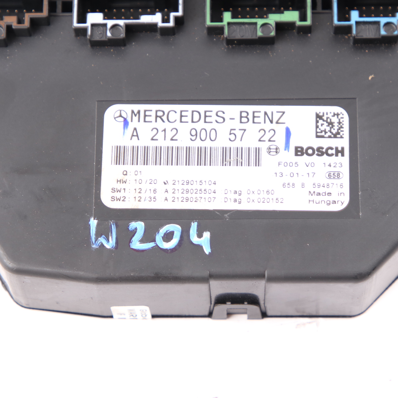 Mercedes W204 SAM Module Fuse Box Relay Control Unit A2129005722