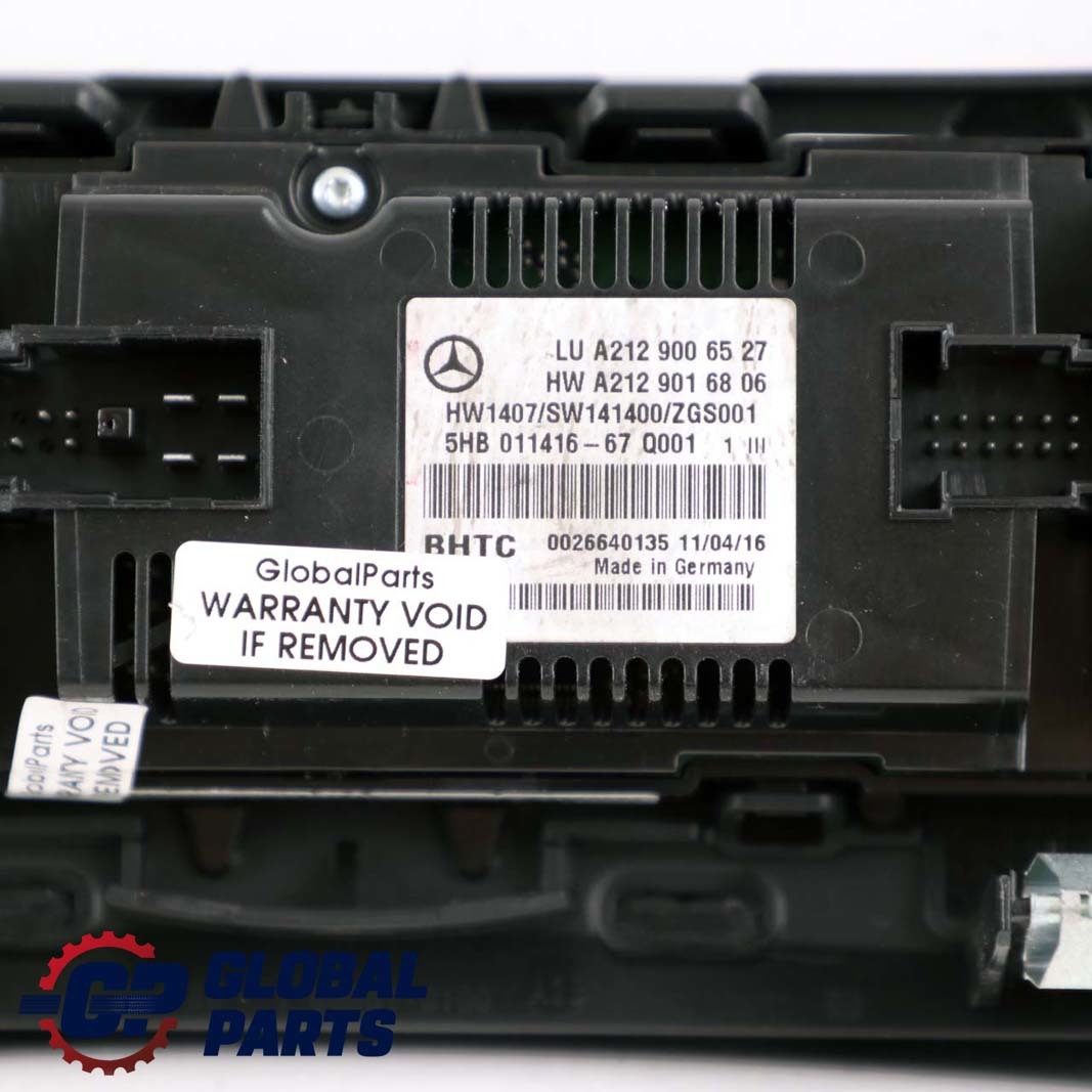 Mercedes-Benz E-Class W207 W212 Automatic Air Conditioning Switch Control Panel