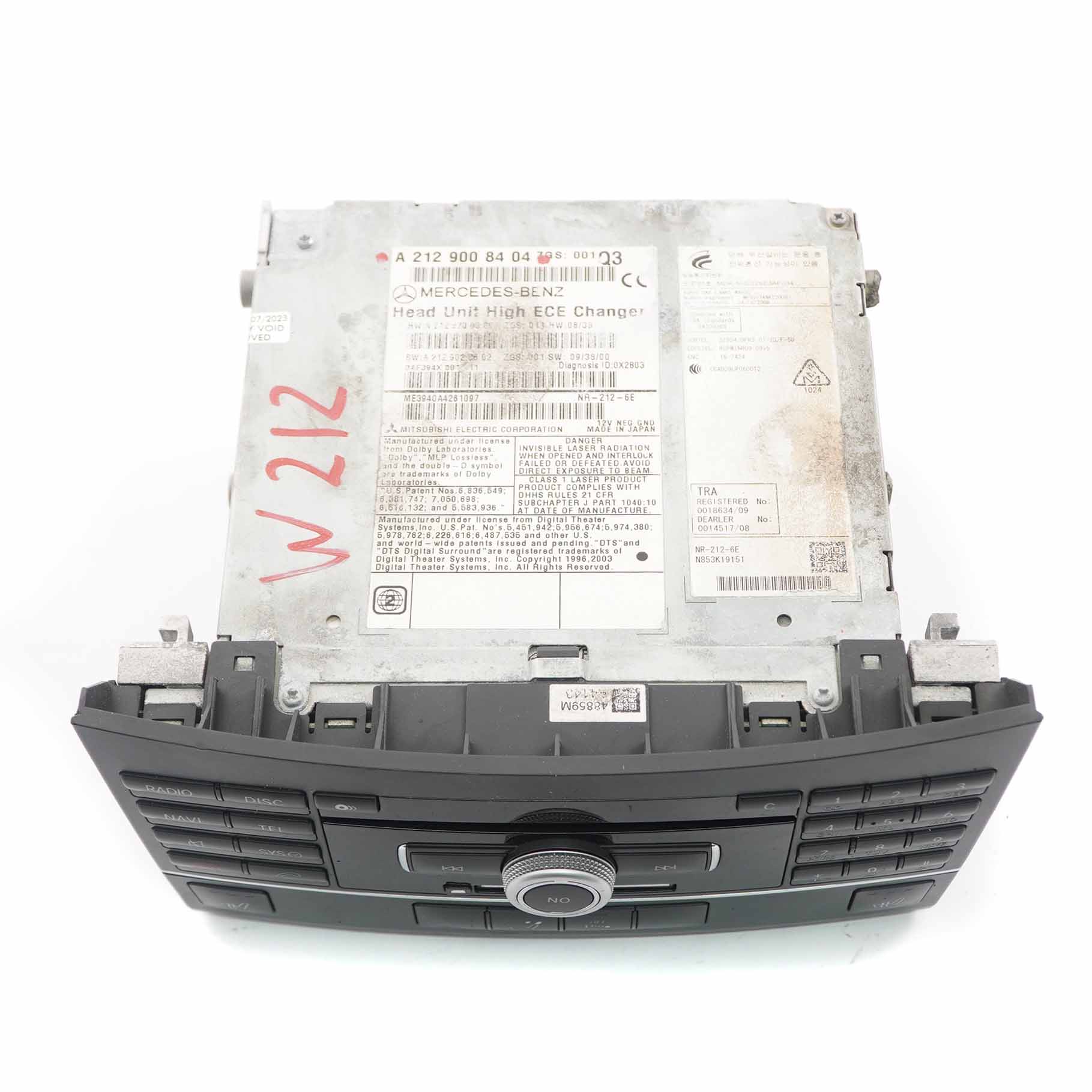 Radio-Hauptgerät Mercedes W212 COMAND Navi CD DVD Spieler Navigation A2129008404