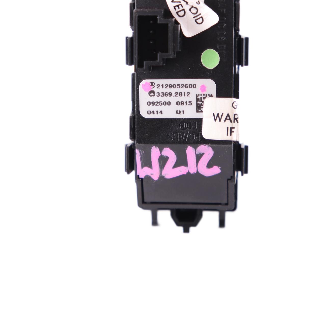 Hazard Switch Mercedes W212 Armaturenbrett Warnung Licht Einheit A2129052600