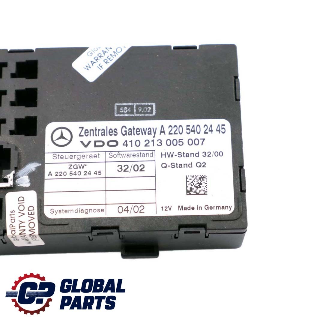 Mercedes-Benz S-Klasse W220 Gateway Steuergerät ECU Modul A2205402445