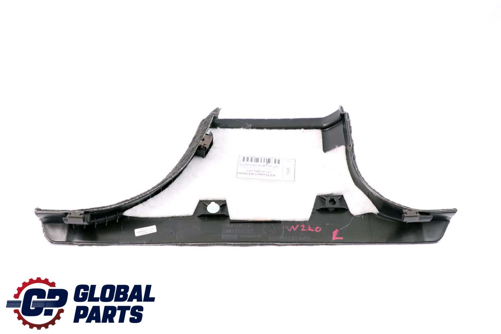 Mercedes-Benz S-Class W220 Column B-Pillar Trim Panel Left Black A2206904340