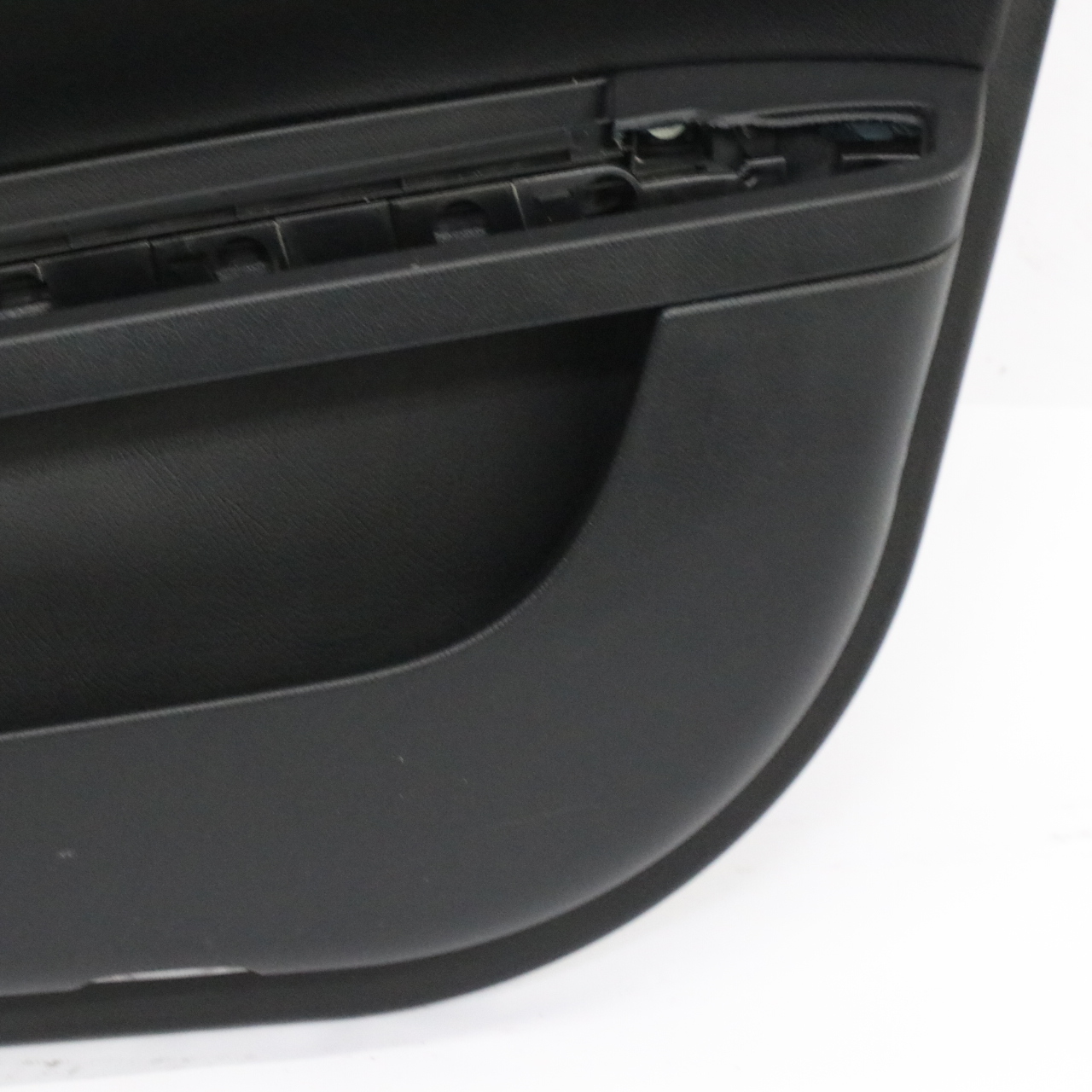 Mercedes W221 Türkarte Abdeckung Vorne Rechts Trim Panel Schwarz Leder Nappa