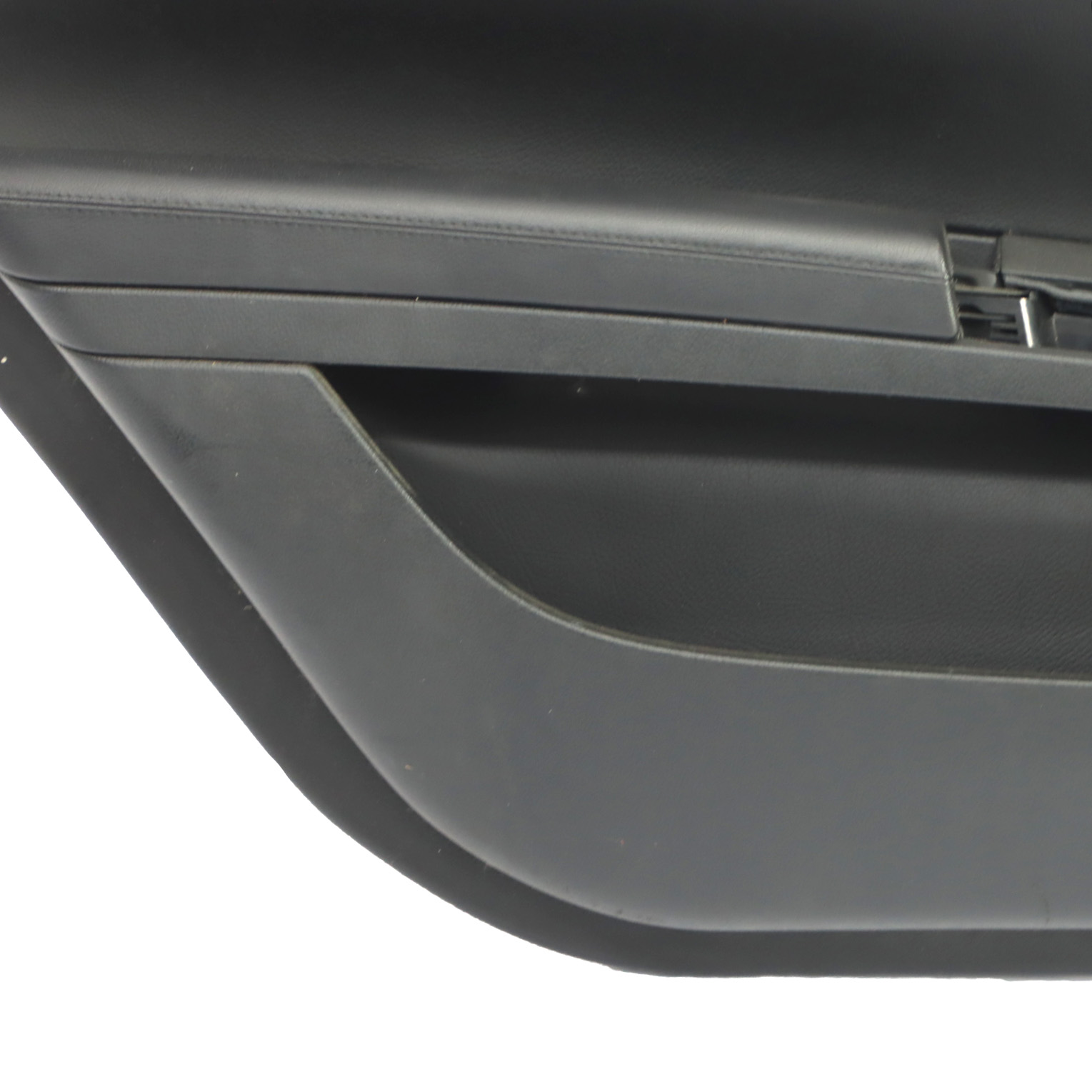 Mercedes W221 Türkarte Abdeckung hinten links Trim Panel Schwarz Leder