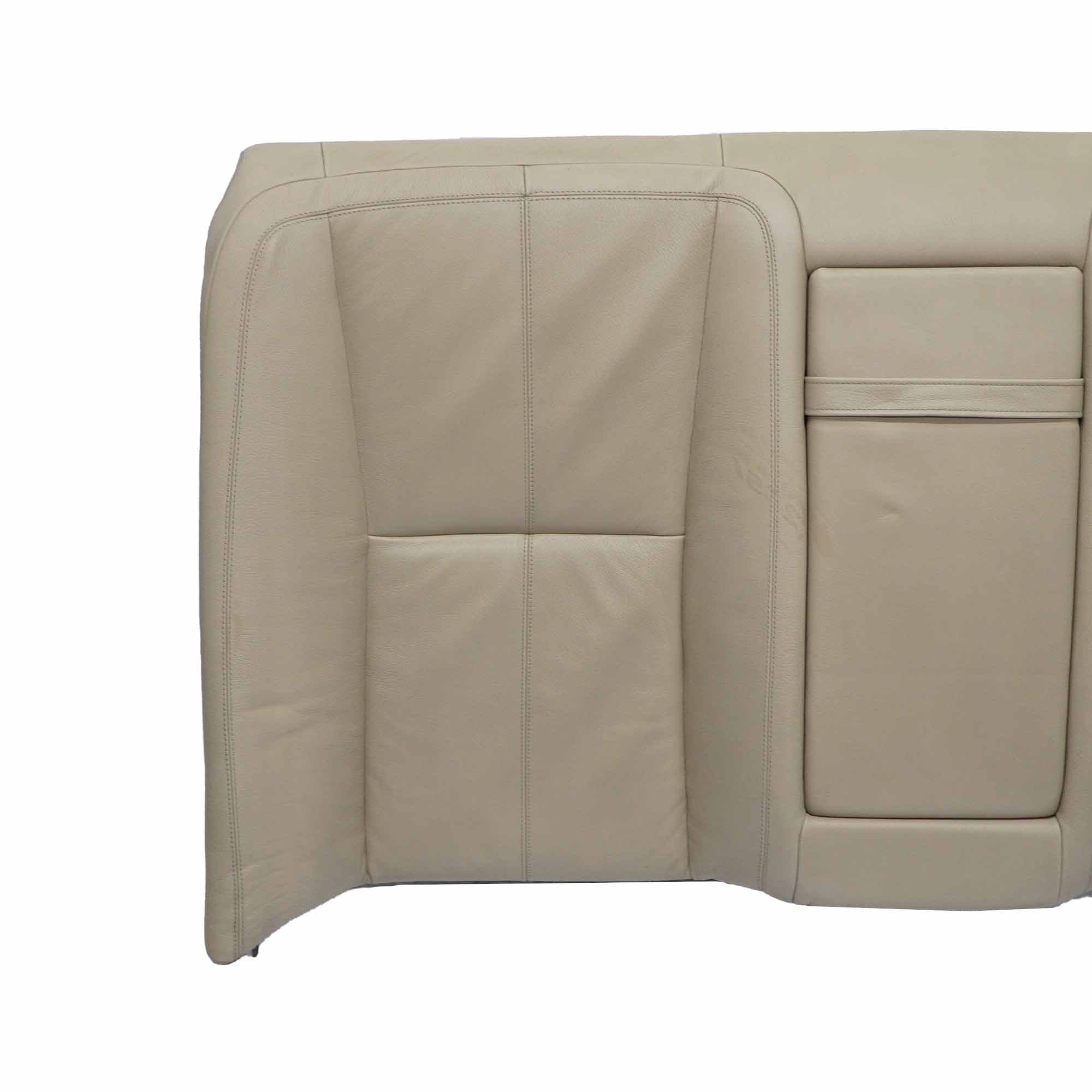 Mercedes W221 Rücksitz Rückenlehne Abdeckung Armlehne Getränkehalter Leder Beige