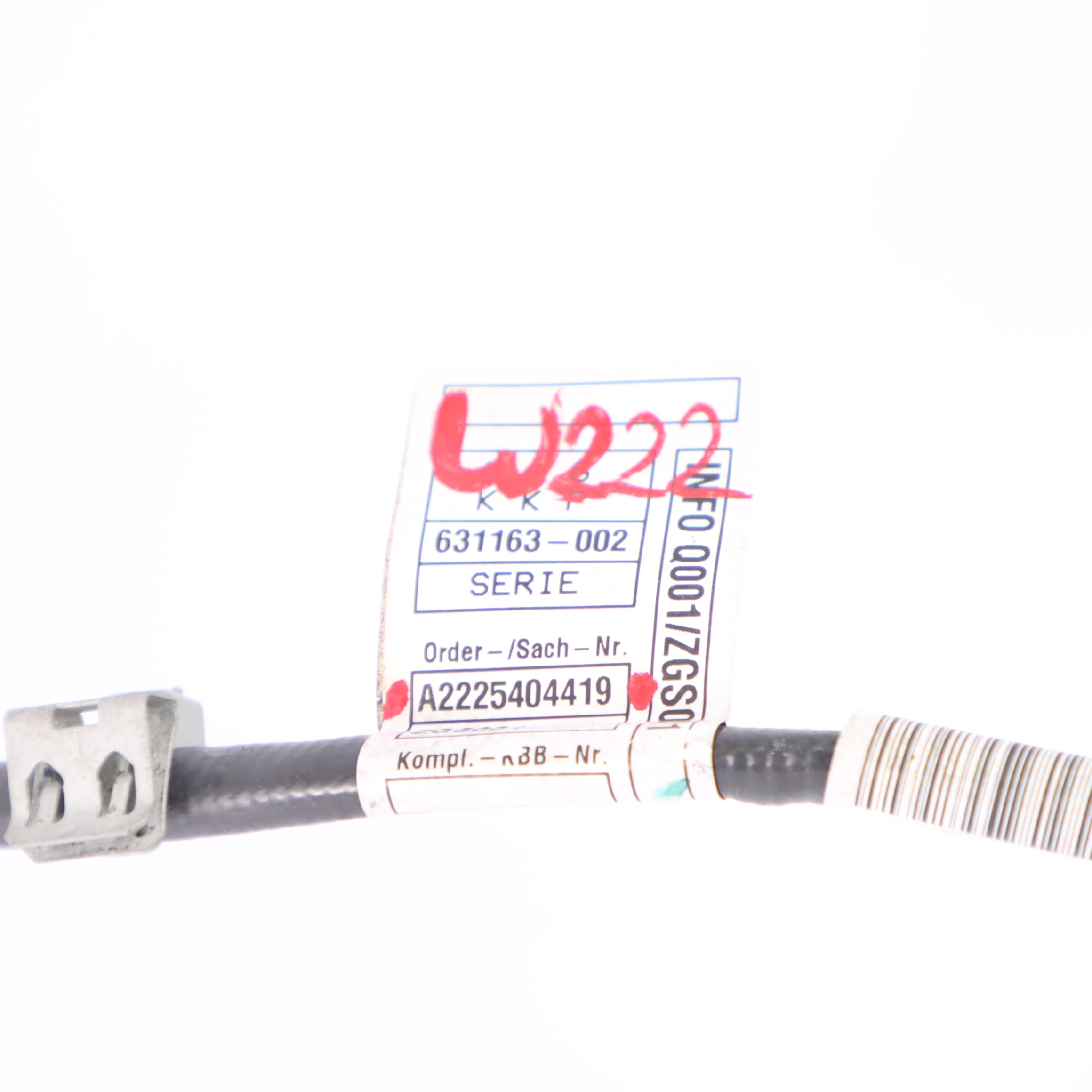 Mercedes W222 C238 C257 Elektrische Verkabelung Kabelbaum Kabel A2225404419