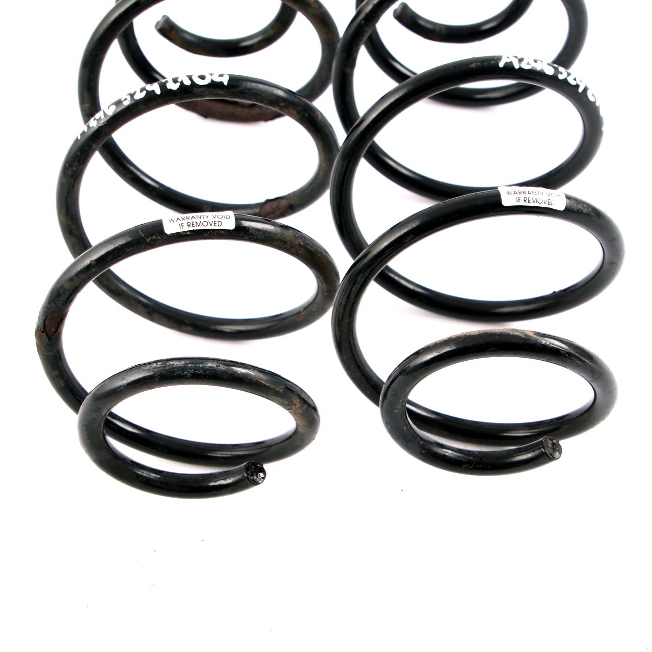 Mercedes W176 W246 Rear Coil Spring Suspension Set 3 X Brown Marks