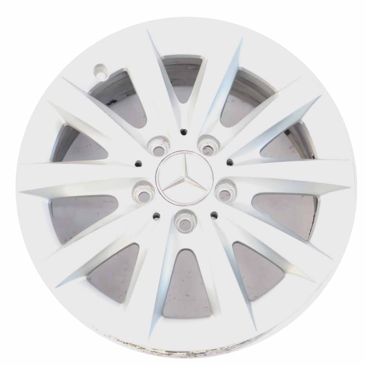 Mercedes W176 W246 Silber 10-Spoke Alufelge Alu Felge 16" ET:58 6,5J A2464010202