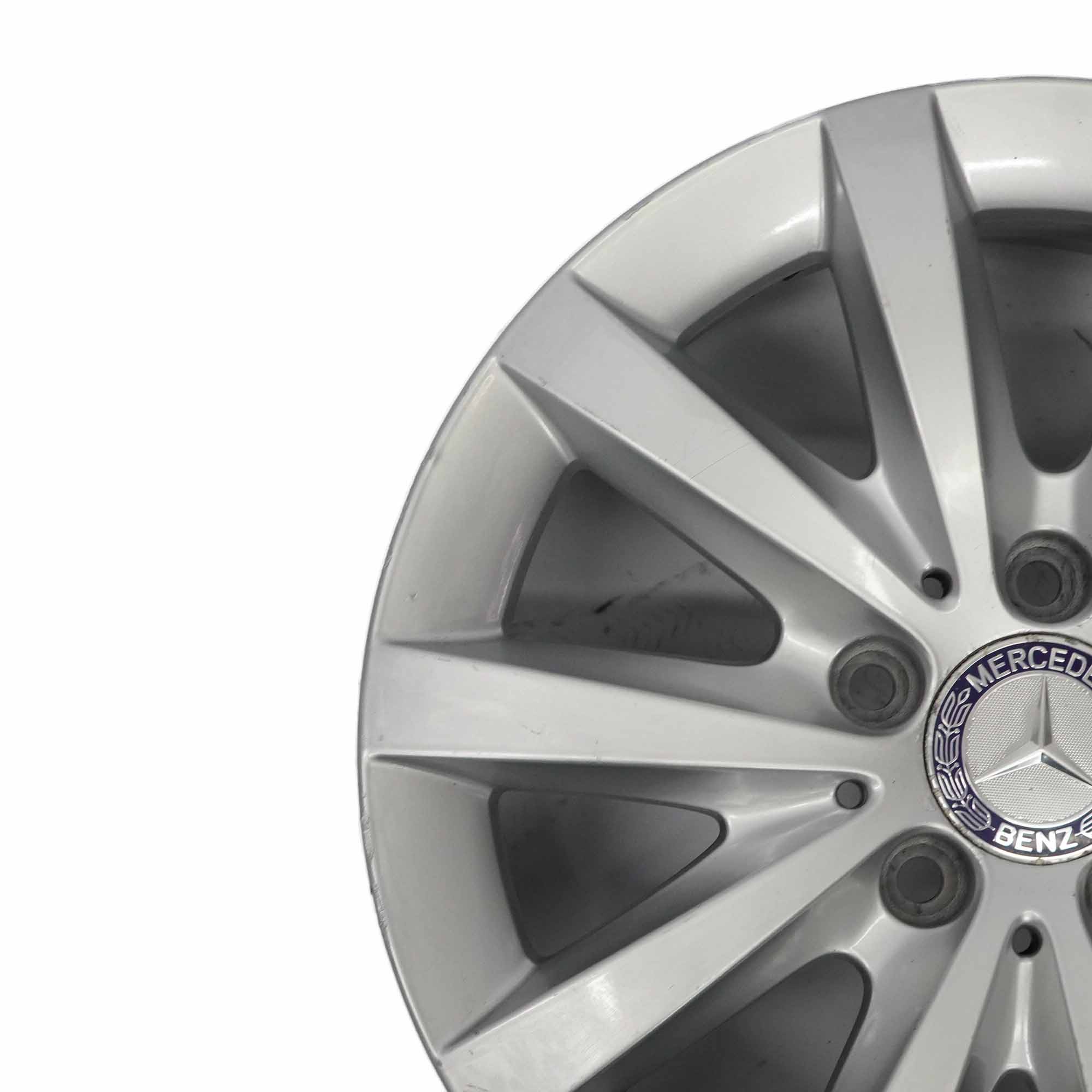 Mercedes W176 W246 Silber 10-Spoke Alufelge Alu Felge 16" ET:58 6,5J A2464010202