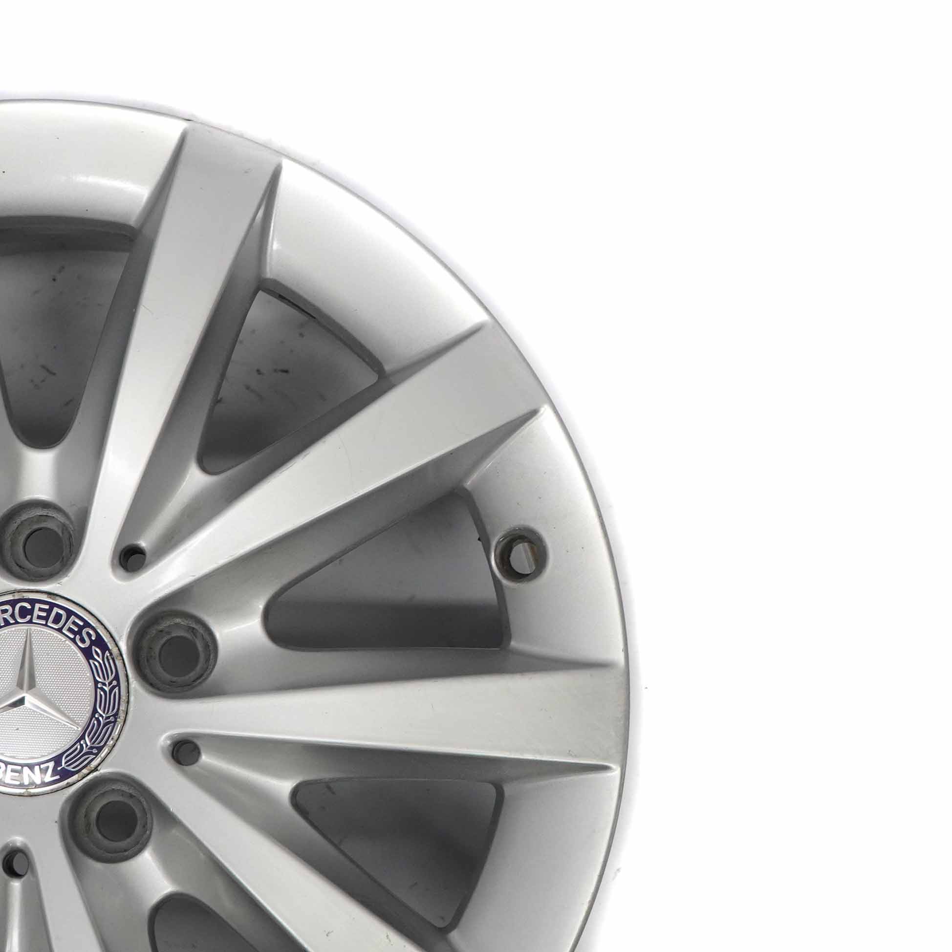 Mercedes W176 W246 Silber 10-Spoke Alufelge Alu Felge 16" ET:58 6,5J A2464010202