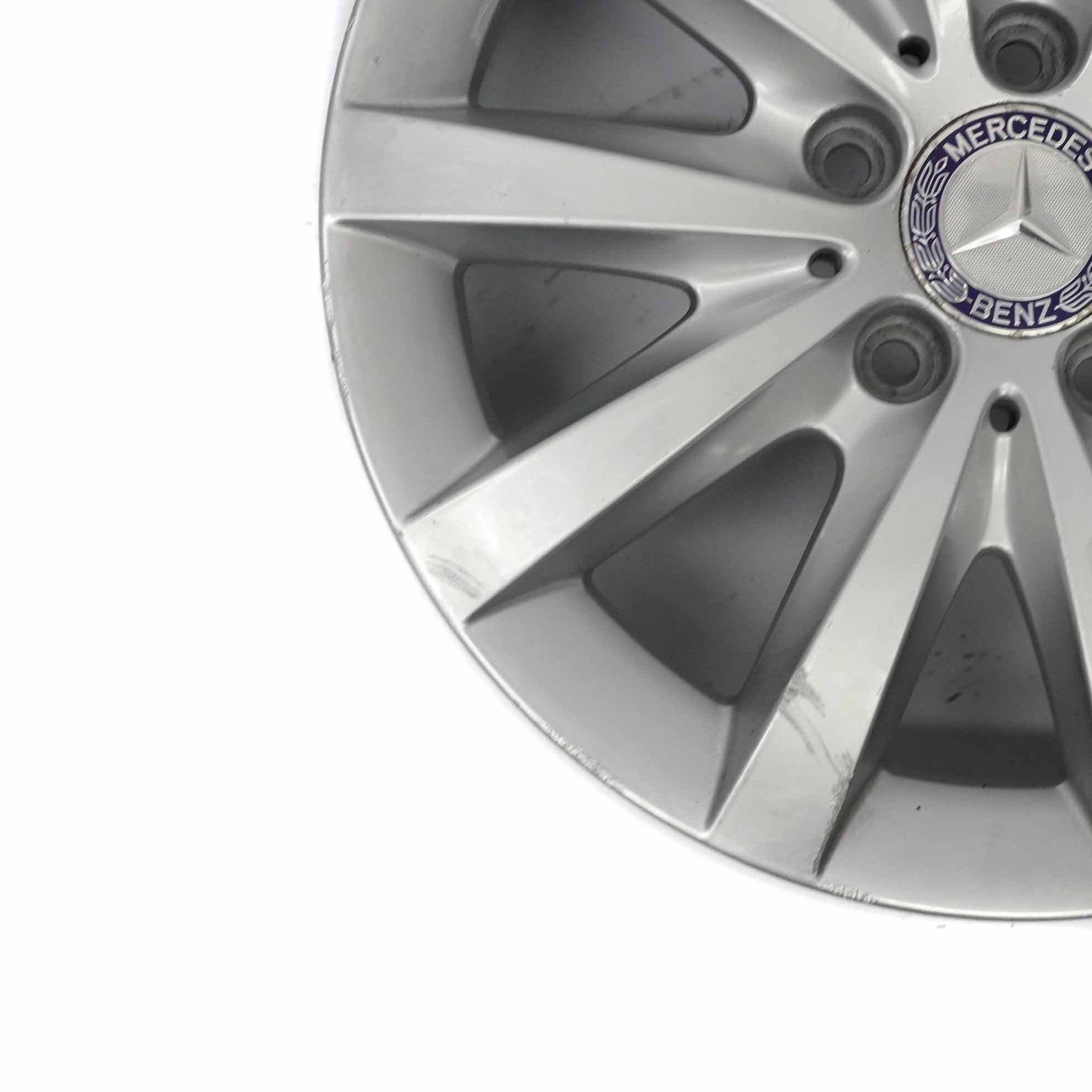 Mercedes W176 W246 Silber 10-Spoke Alufelge Alu Felge 16" ET:58 6,5J A2464010202