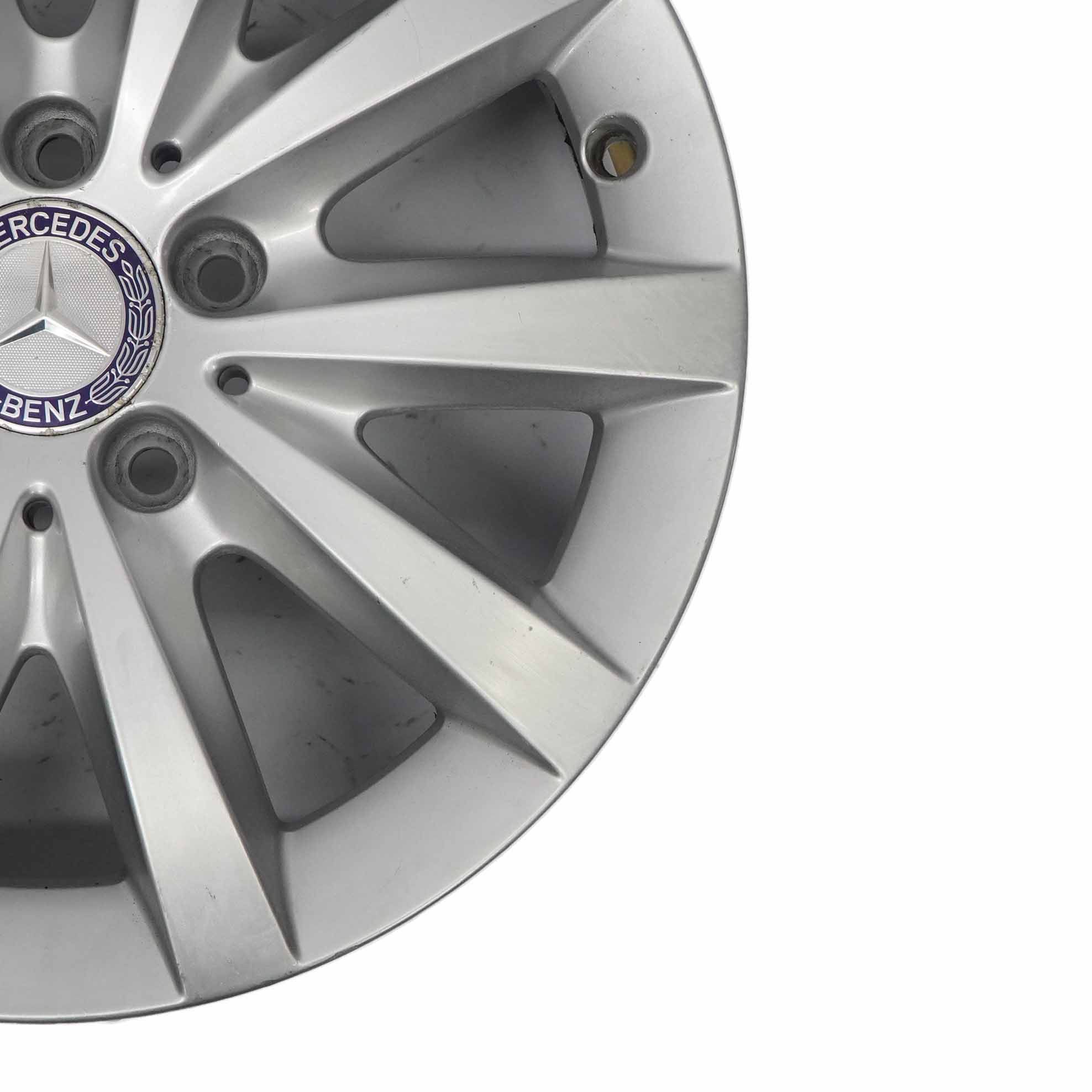 Mercedes W176 W246 Silber 10-Spoke Alufelge Alu Felge 16" ET:58 6,5J A2464010202