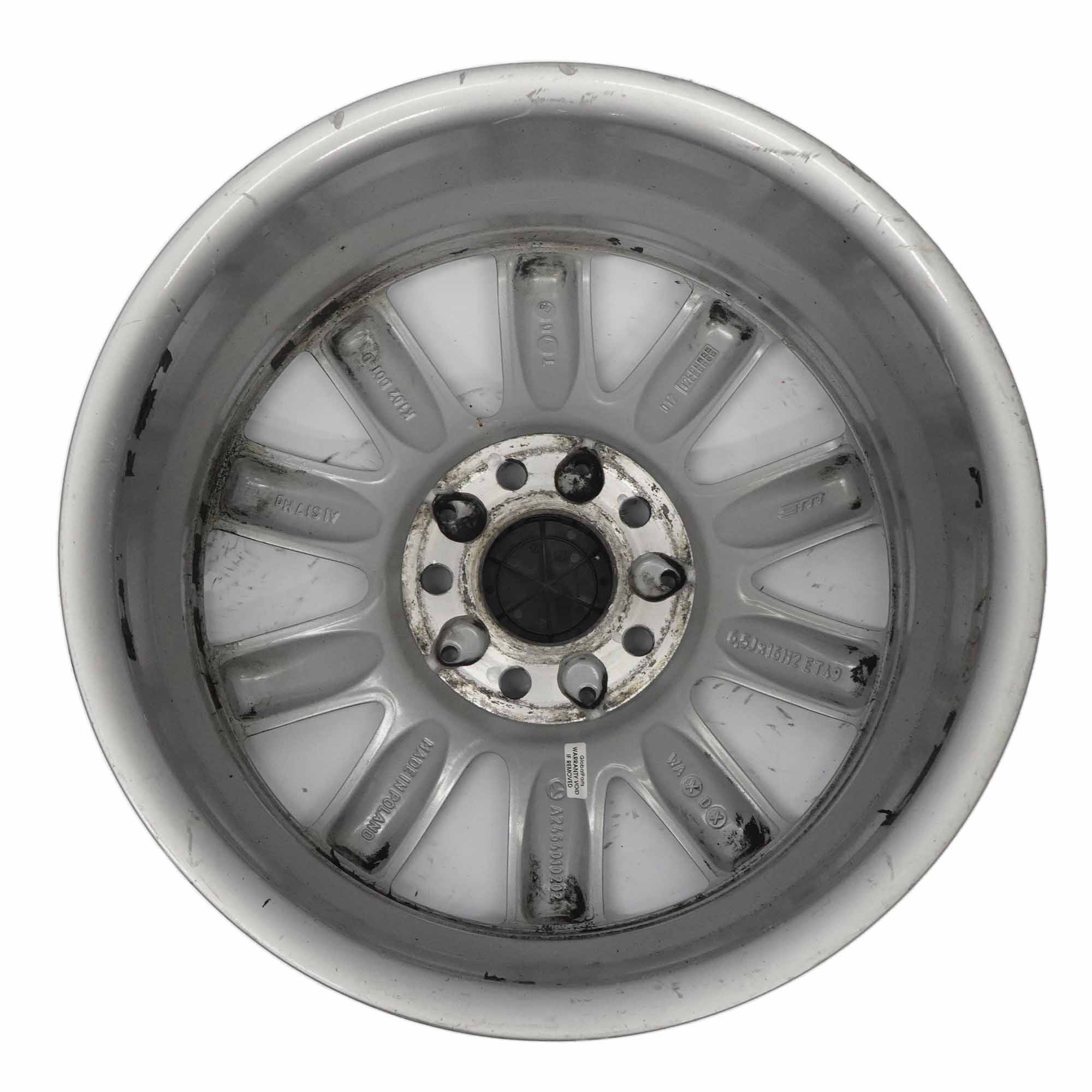 Mercedes W176 W246 Silber 10-Spoke Alufelge Alu Felge 16" ET:58 6,5J A2464010202