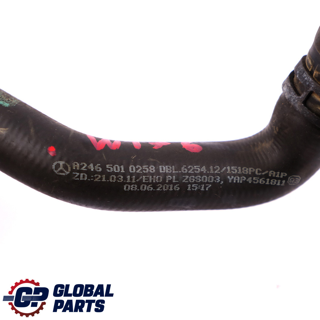 Mercedes-Benz A-Class W176 Radiator Water Coolant Pipe Hose A2465010258