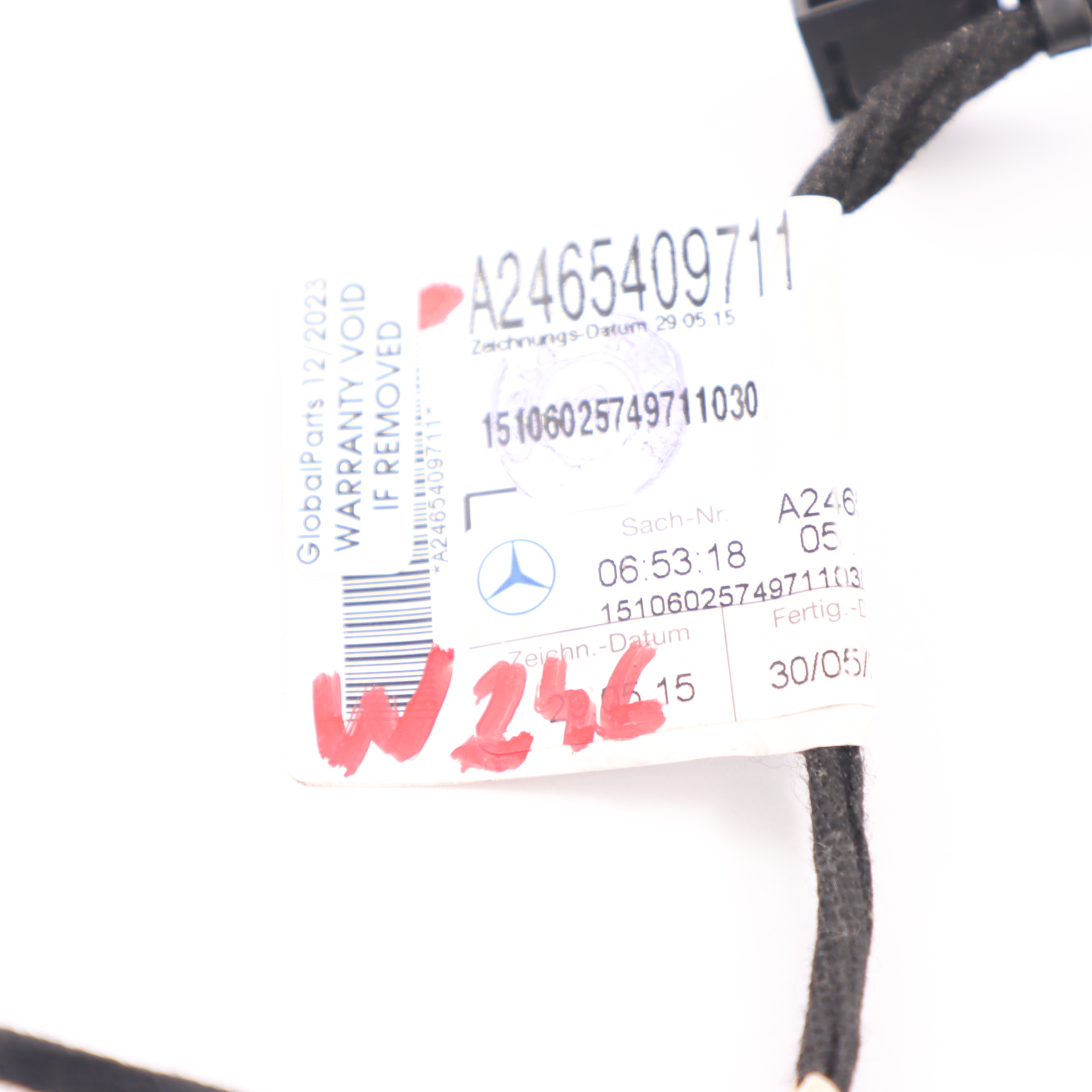 Seat Wiring Mercedes C117 W176 W246 Loom Harness Cable Left N/S A2465409711