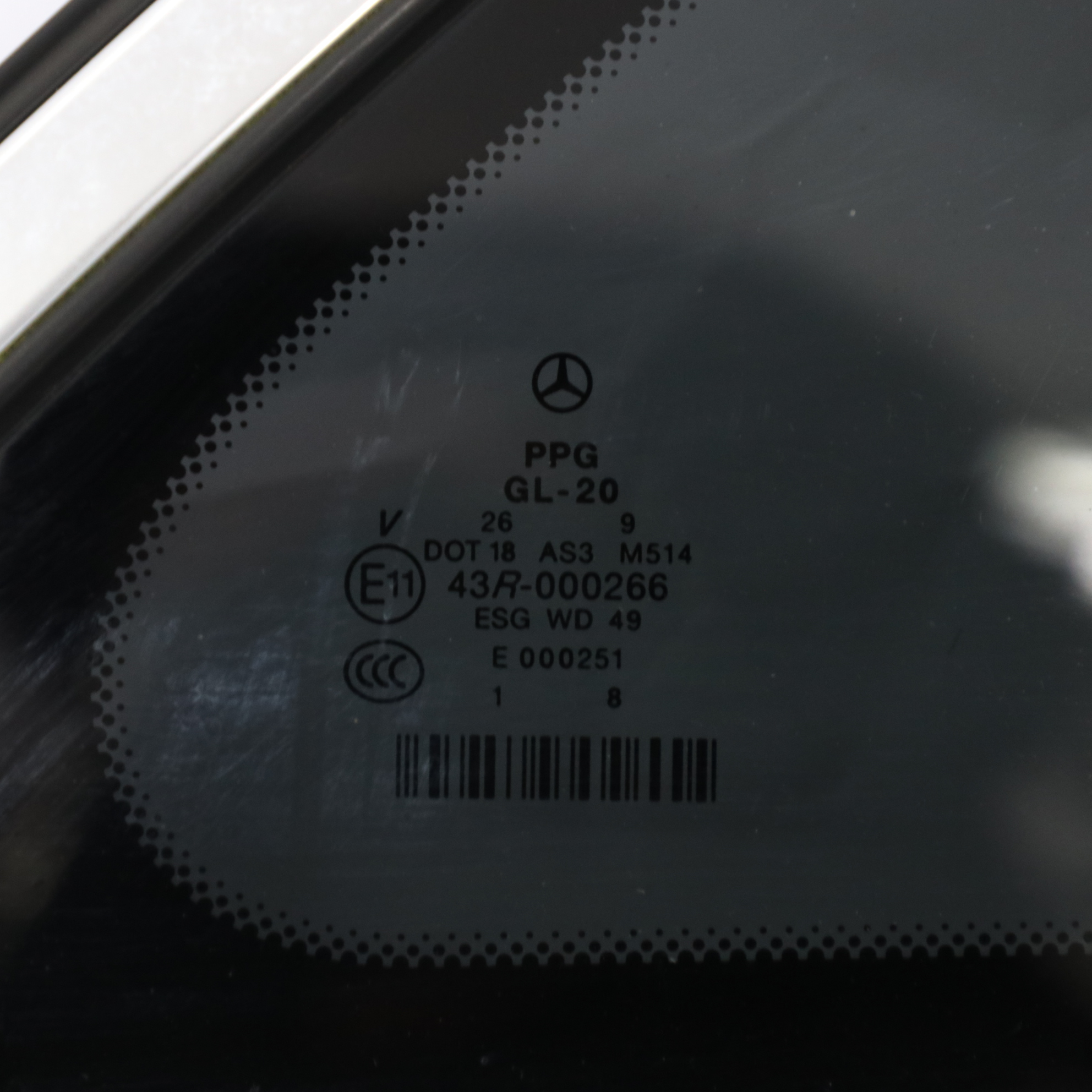 Mercedes W251 Side Window Glass Rear Right O/S Tinted A2516703450