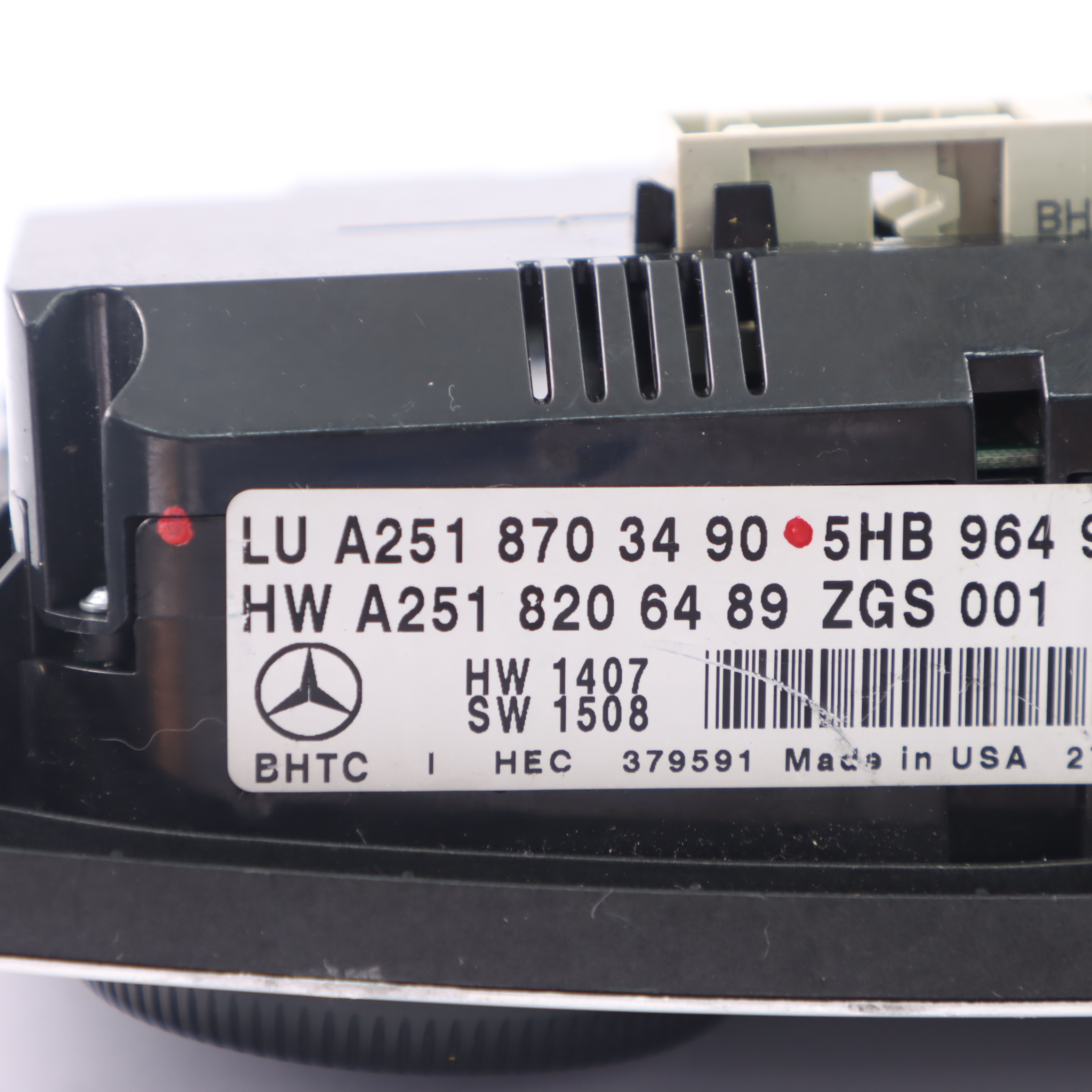 Bedienfeld Mercedes W251 Klimaanlage Heizung Gebläse Bedienfeld A2518703490