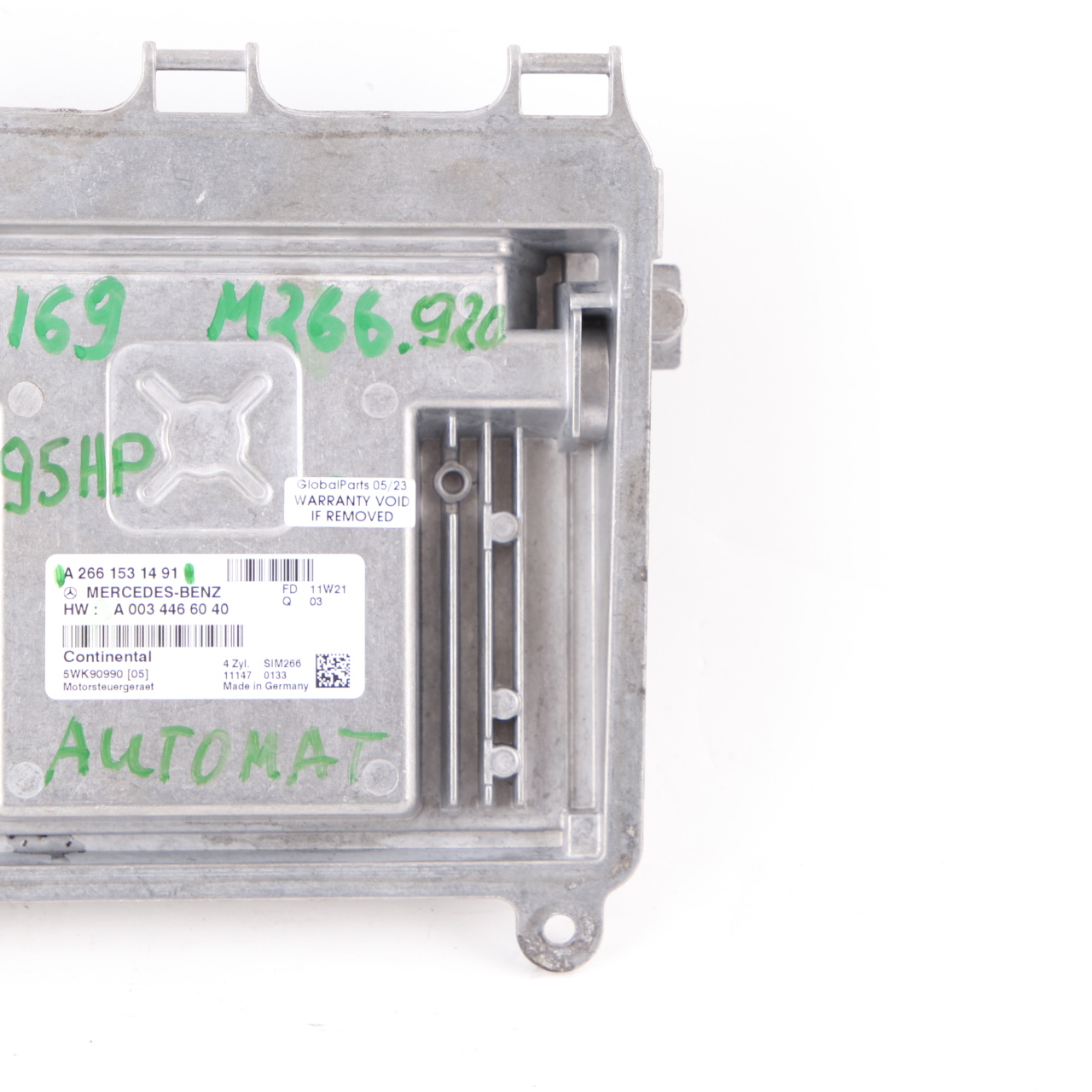 Mercedes W169 A150 M266.920 95HP Motorsteuergerät ECU A2661531491 Automatik