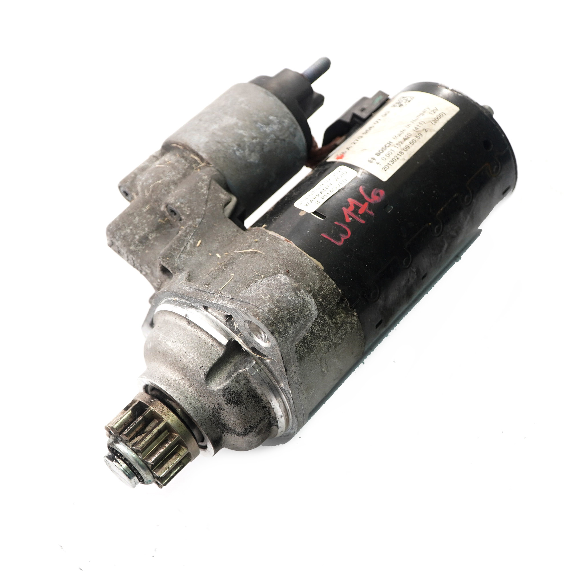 Starter Mercedes W176 M270 Petrol Engine Starter Motor 12V Bosch A2709060700