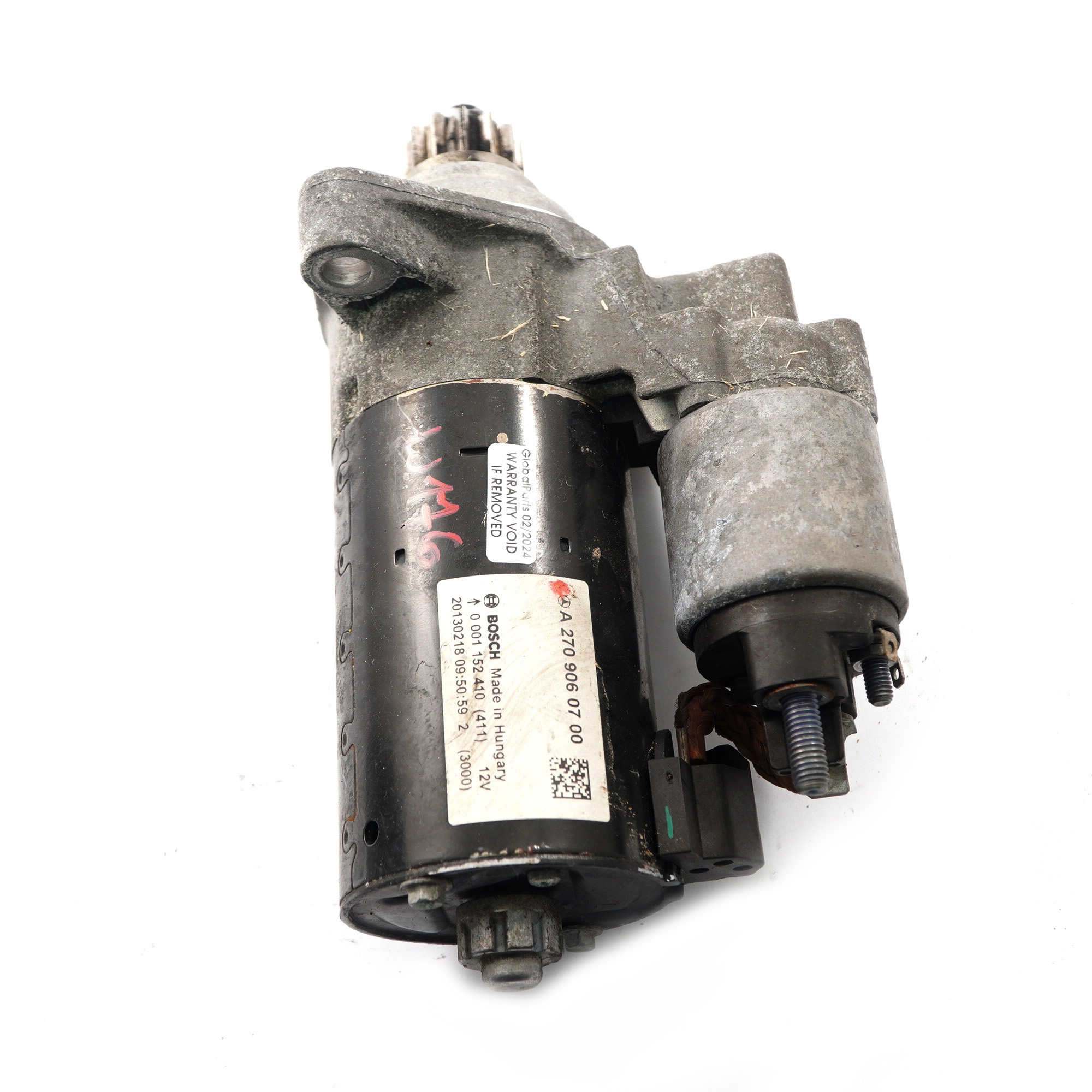 Starter Mercedes W176 M270 Petrol Engine Starter Motor 12V Bosch A2709060700