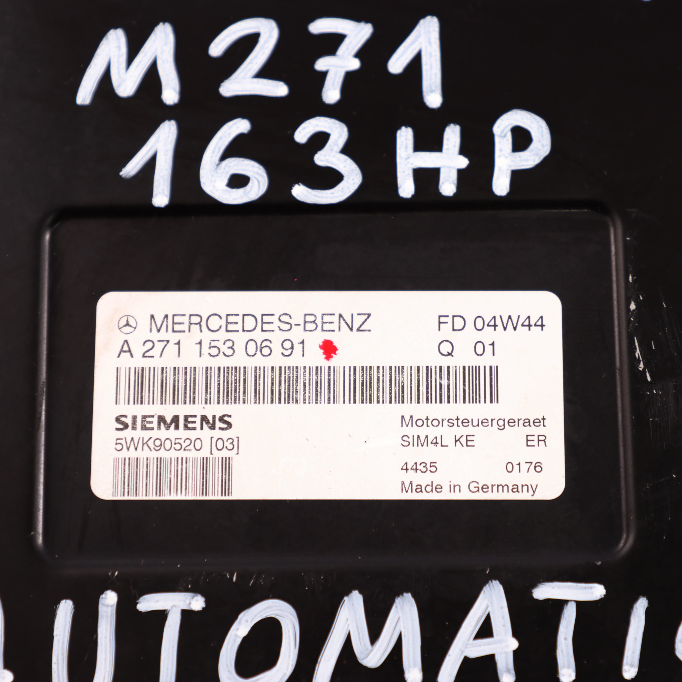 Mercedes-Benz W203 C200 Kompressor M271 Motorsteuergerät Steuergerät A2711530691