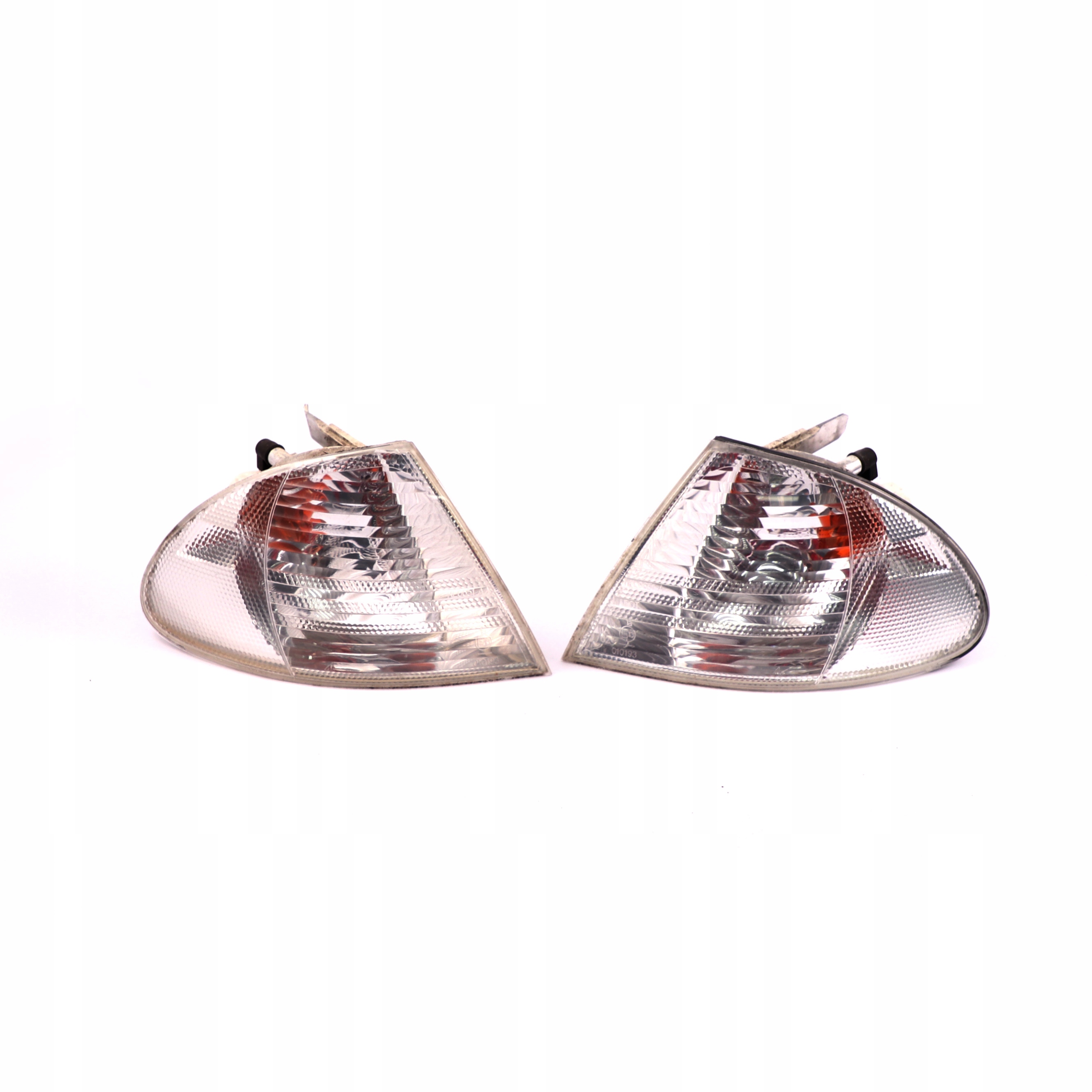 BMW 3 E46 Saloon Touring Front Right Left N/O/S Turn Indicator Lamp White Set