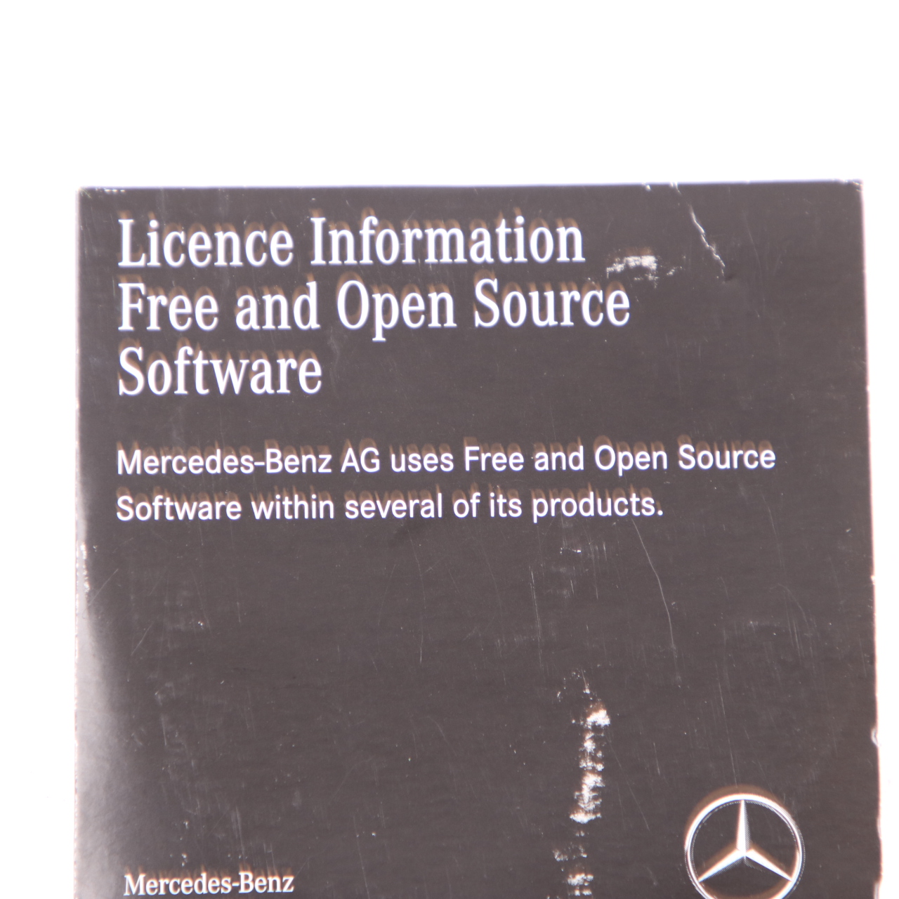 Mercedes W447 Lizenzinformationen Freie Öffnen Sie Quelle Software A4478273600