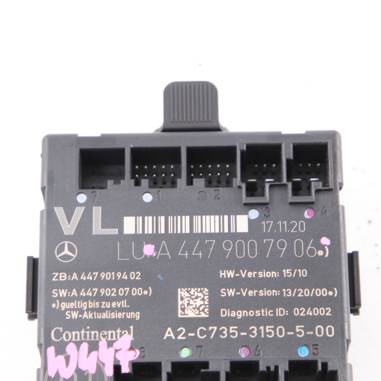 Mercedes W447 Türmodul Vorne Links Steuergerät A4479007906