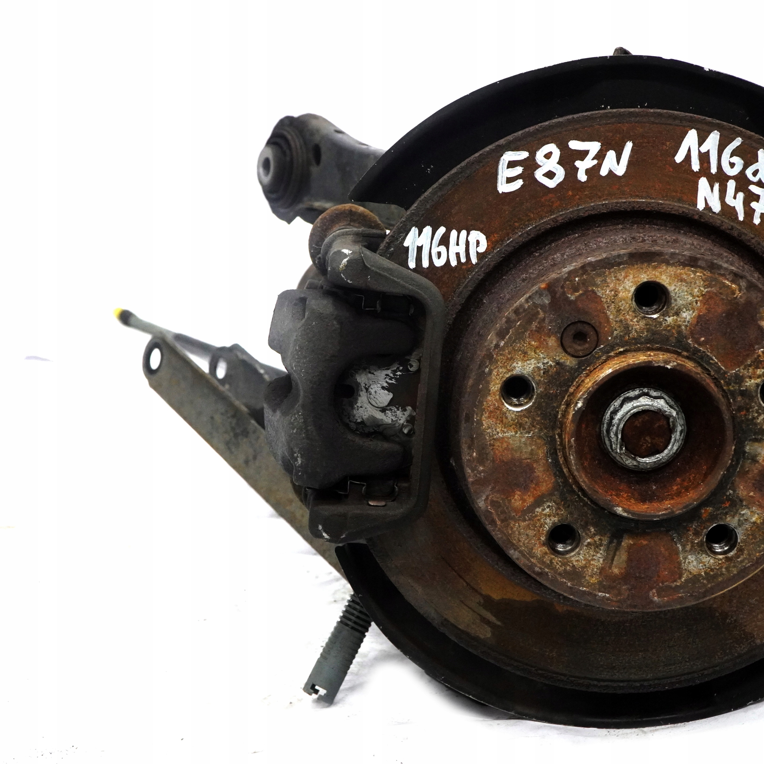 BMW 1 Series E81 E87 LCI 116d N47 Rear Left N/S Suspension Leg Axle Brake Disc