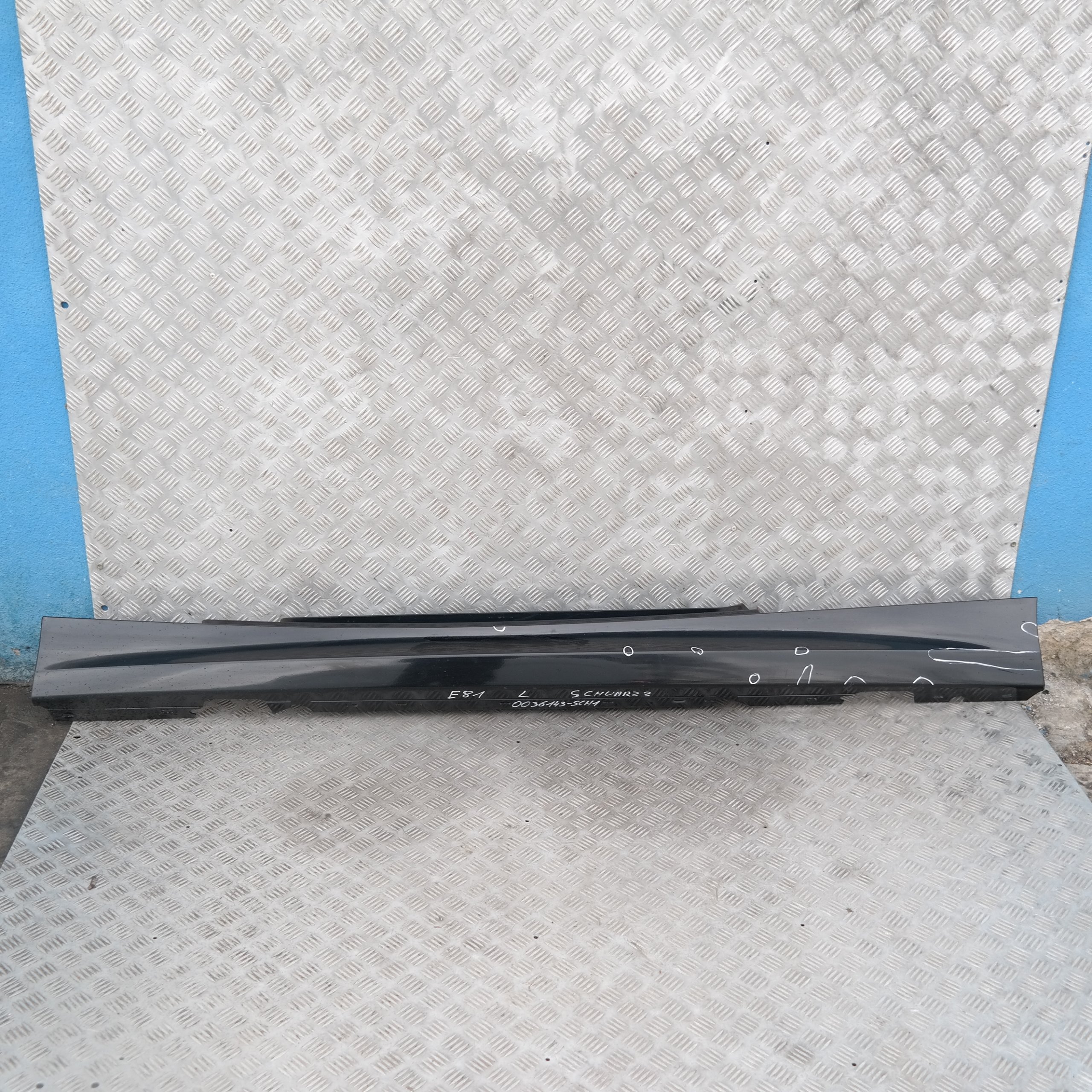 BMW 1 SERIES 1 E81 E82 E88 Sill Strip Side Skirt Left N/S Schwarz 2 Black - 668