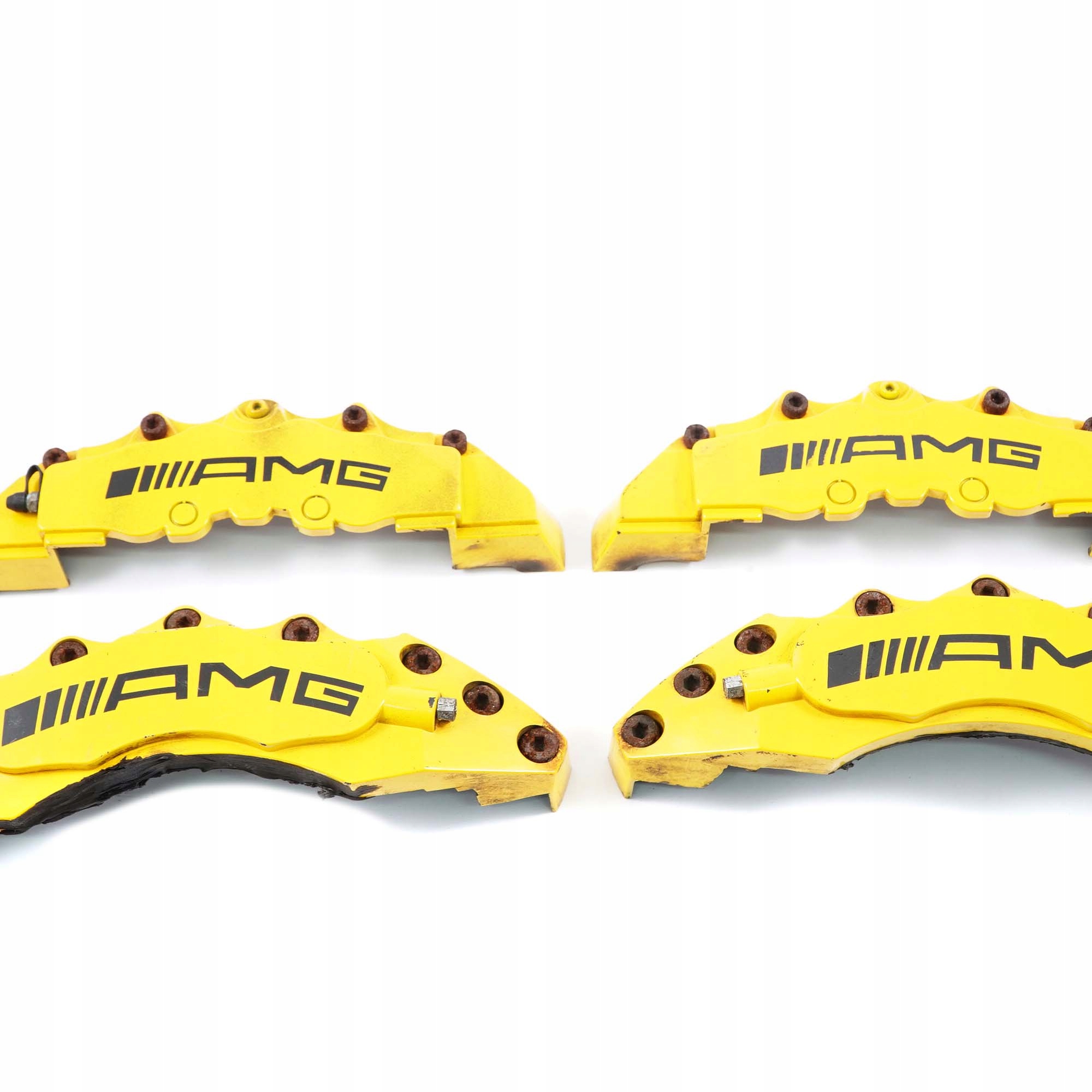 Mercedes-Benz C-Class W204 AMG Front Rear Brake Caliper Cover Kit Set Yellow