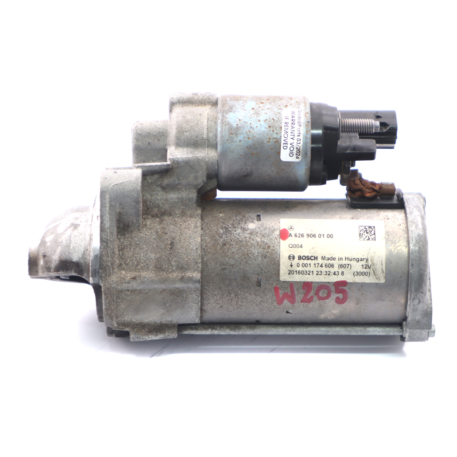 Anlasser Mercedes W205 Diesel OM626 Motor Anlasser Bosch A6269060100