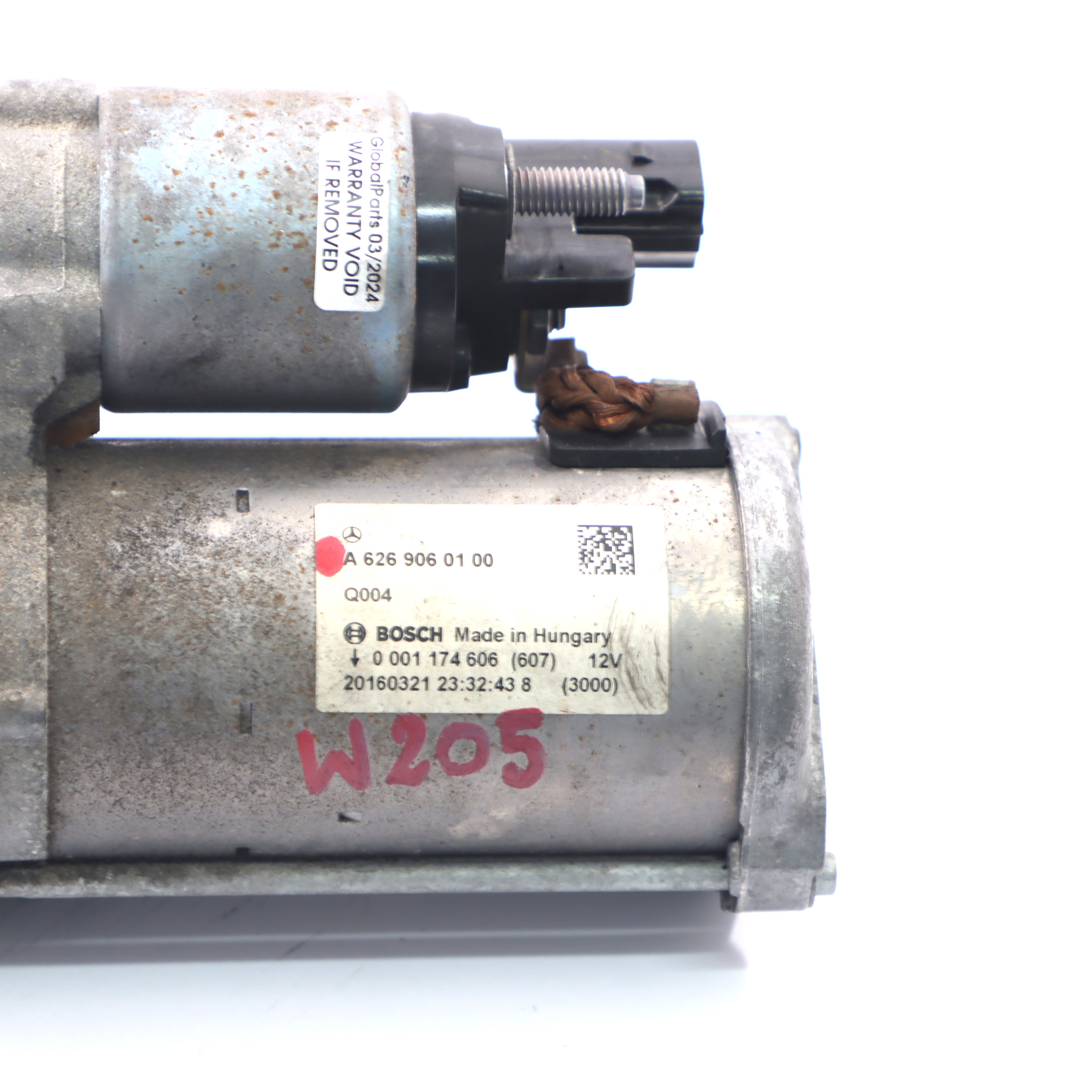 Anlasser Mercedes W205 Diesel OM626 Motor Anlasser Bosch A6269060100