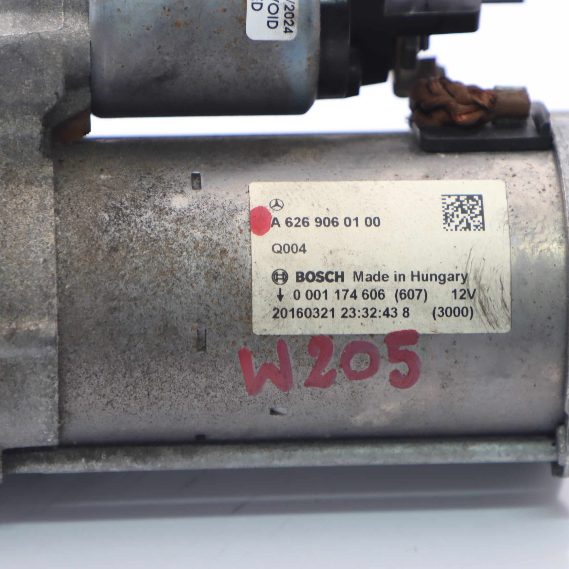 Anlasser Mercedes W205 Diesel OM626 Motor Anlasser Bosch A6269060100